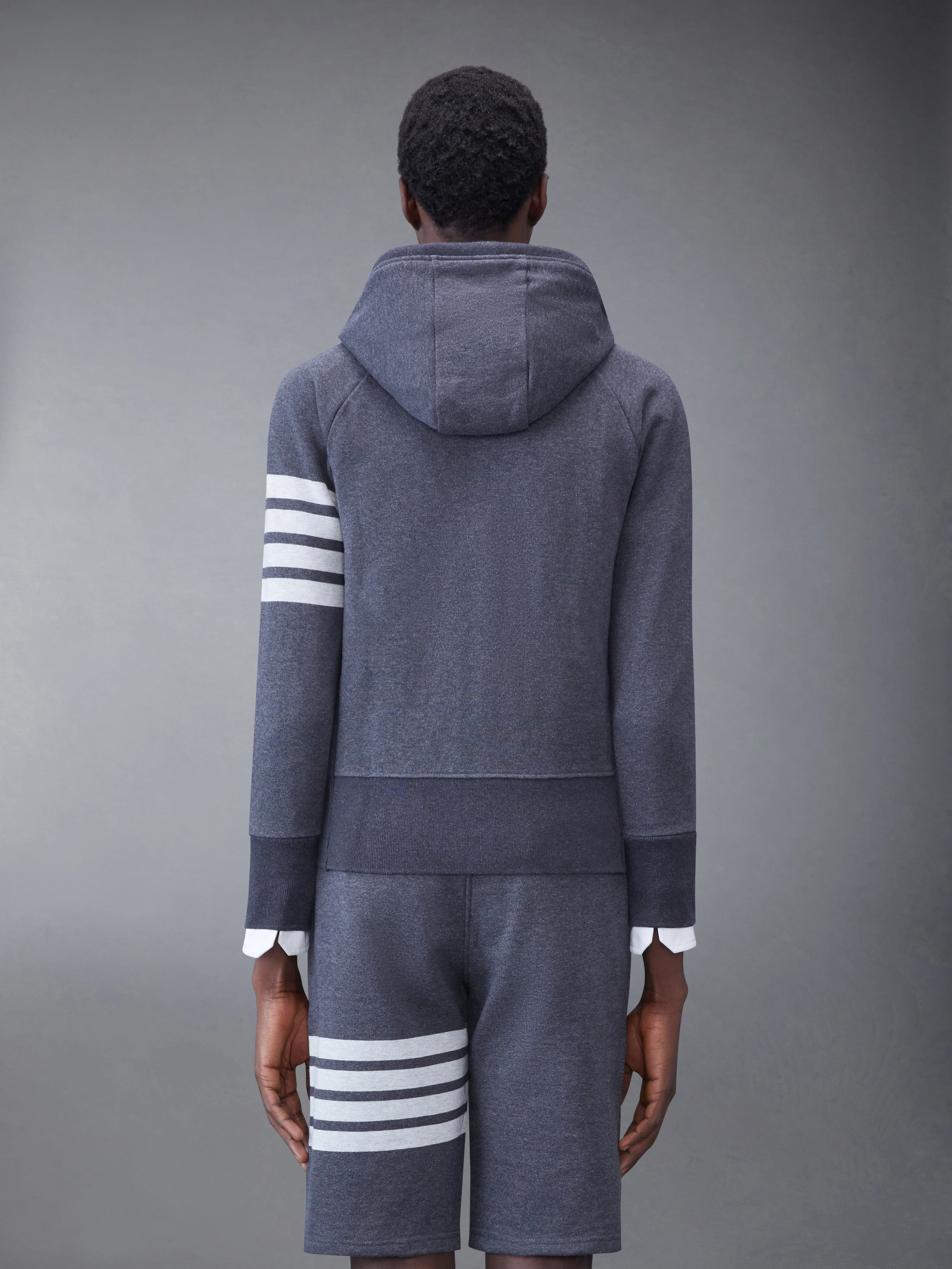 CLASSIC LOOPBACK 4-BAR ZIP UP HOODIE - Image 2