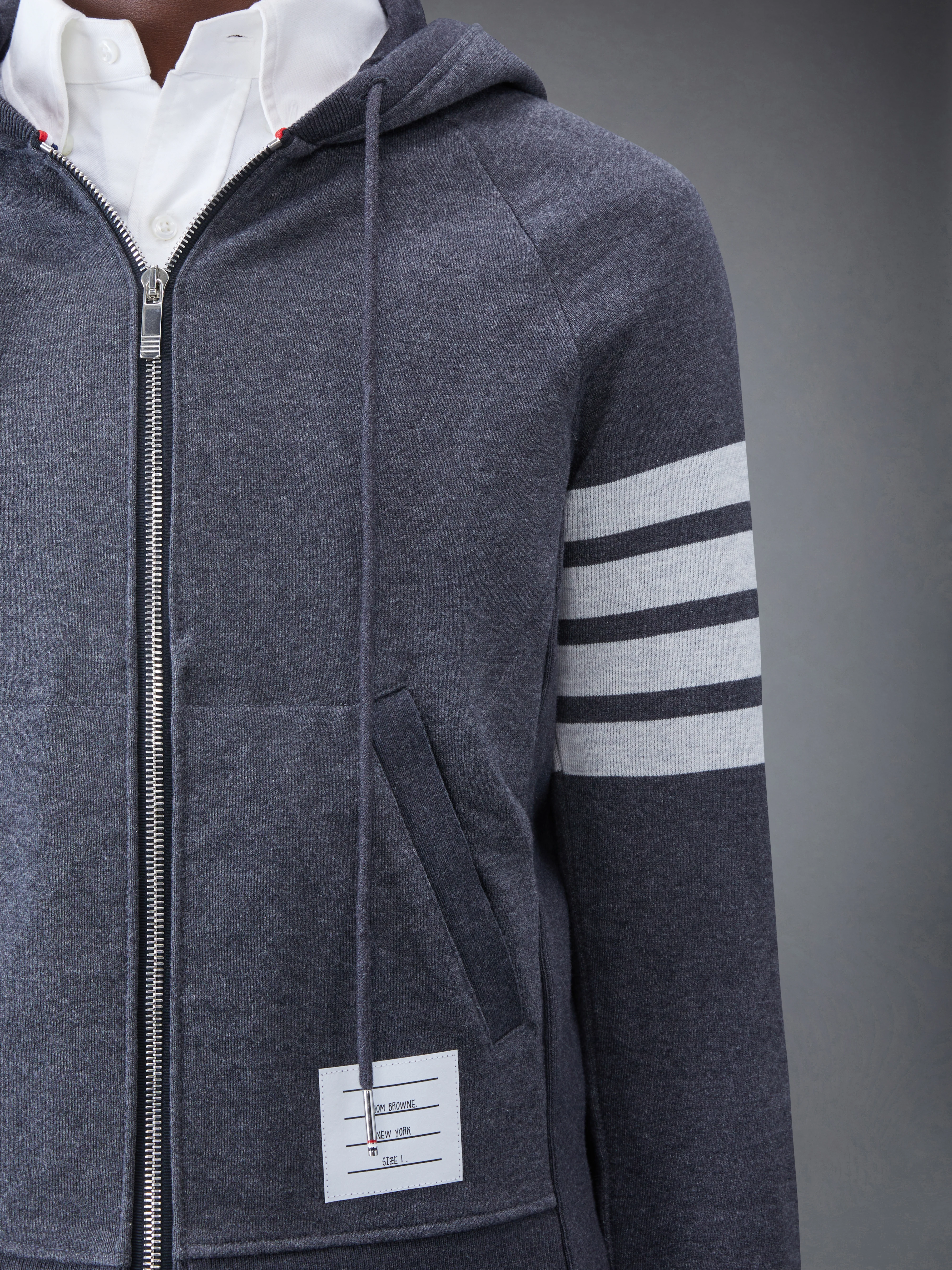CLASSIC LOOPBACK 4-BAR ZIP UP HOODIE - Image 5