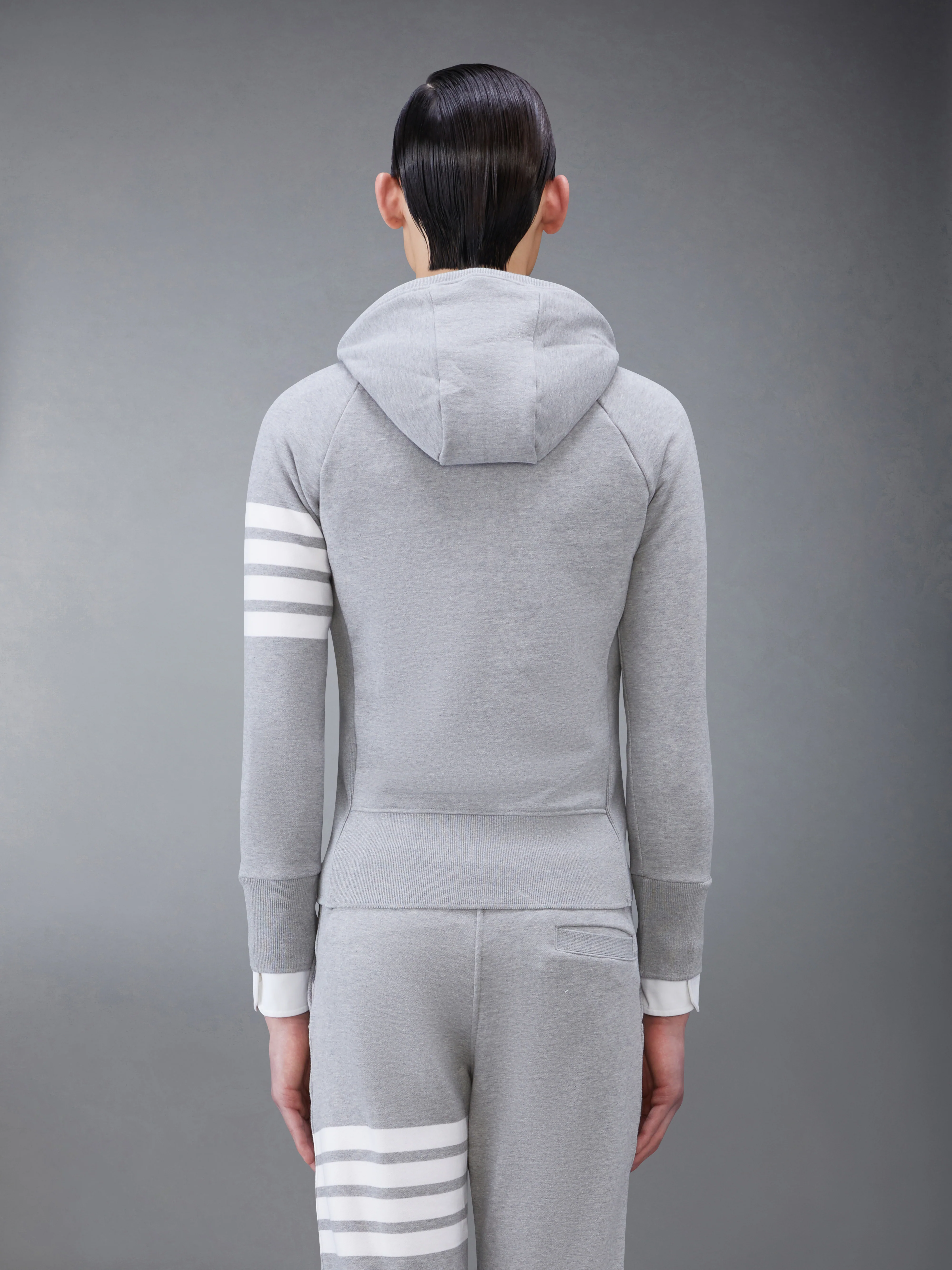 CLASSIC LOOPBACK 4-BAR ZIP UP HOODIE - Image 2