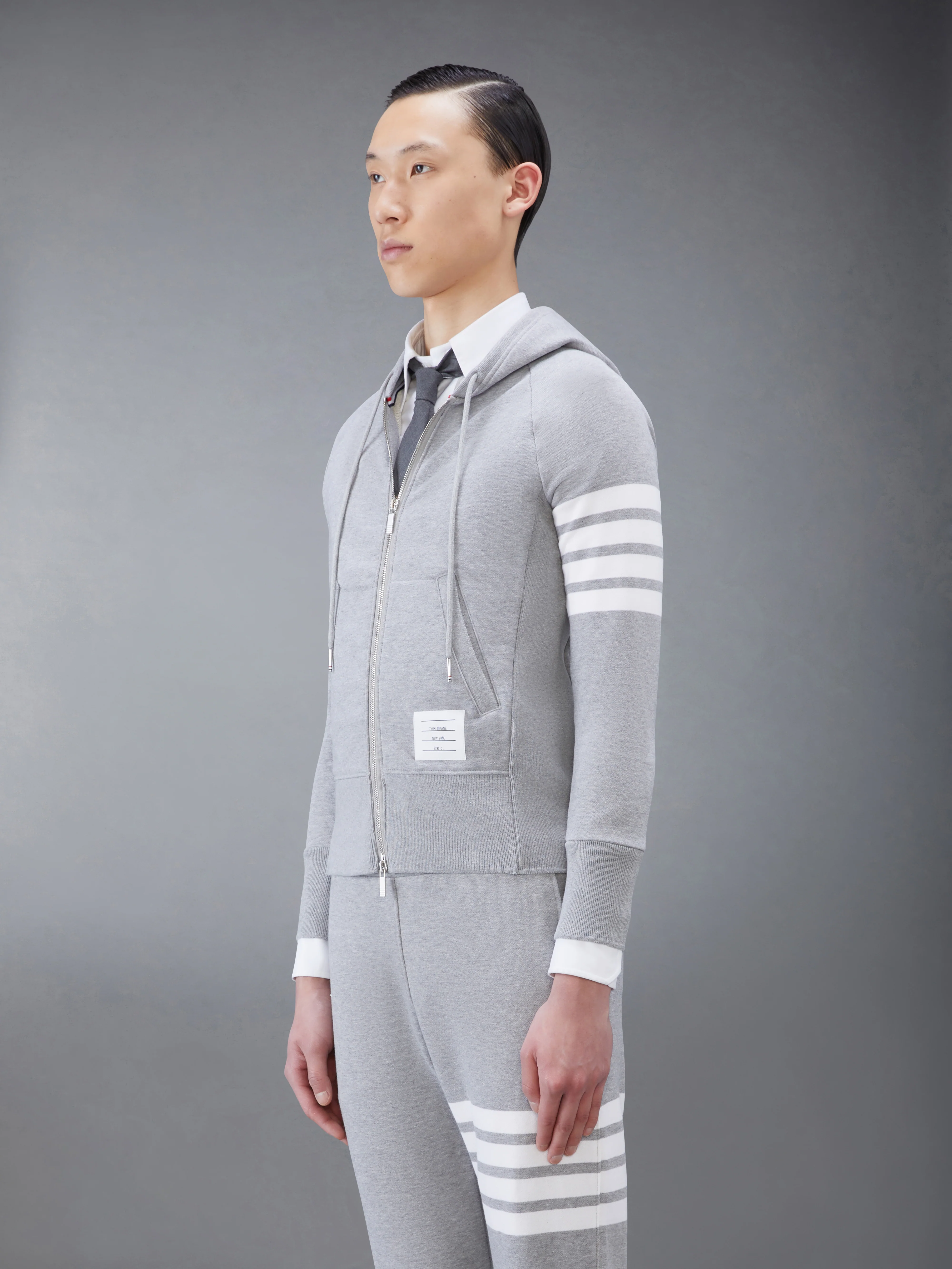 CLASSIC LOOPBACK 4-BAR ZIP UP HOODIE - Image 5