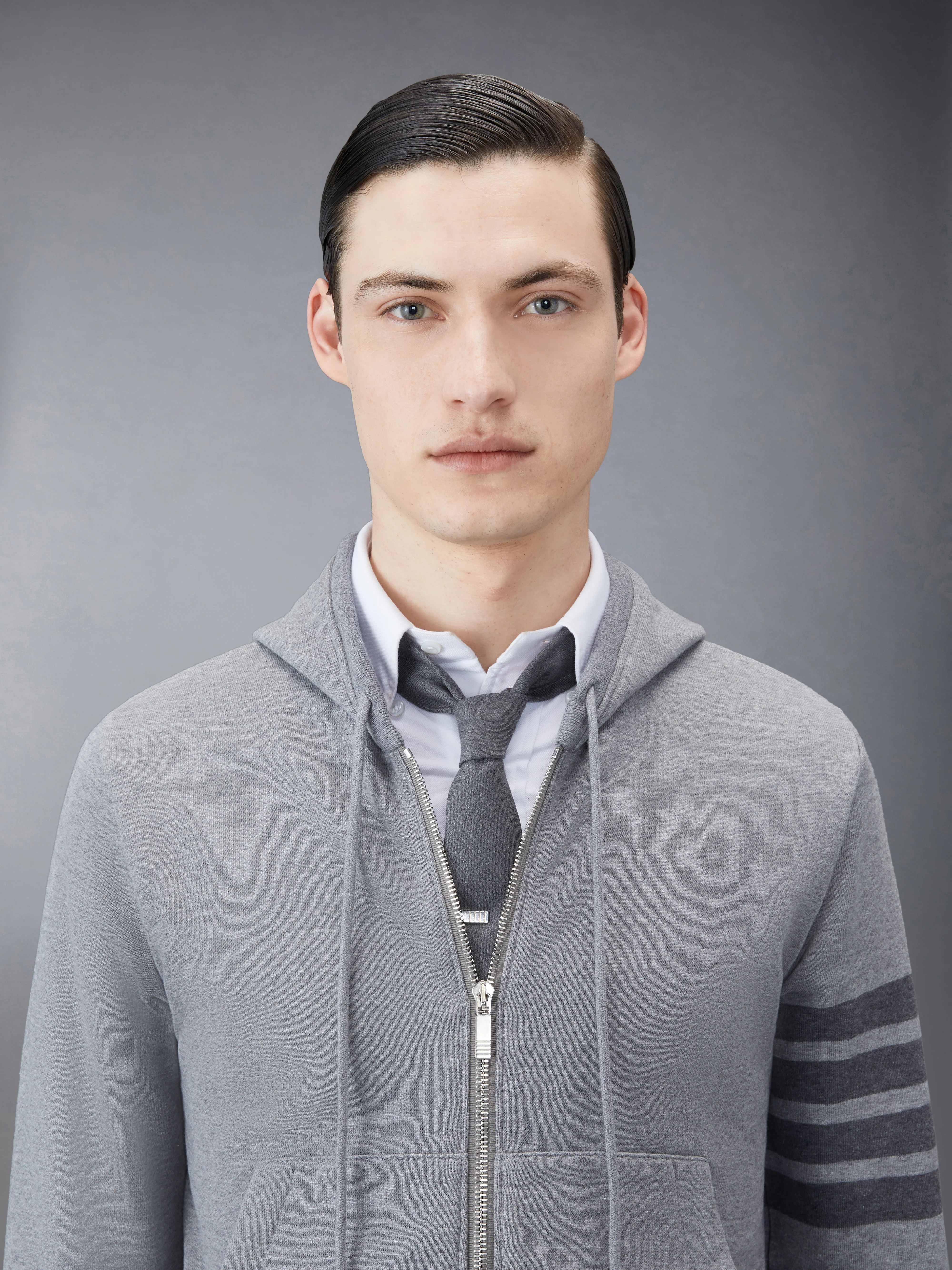 CLASSIC LOOPBACK 4-BAR ZIP UP HOODIE - Image 6