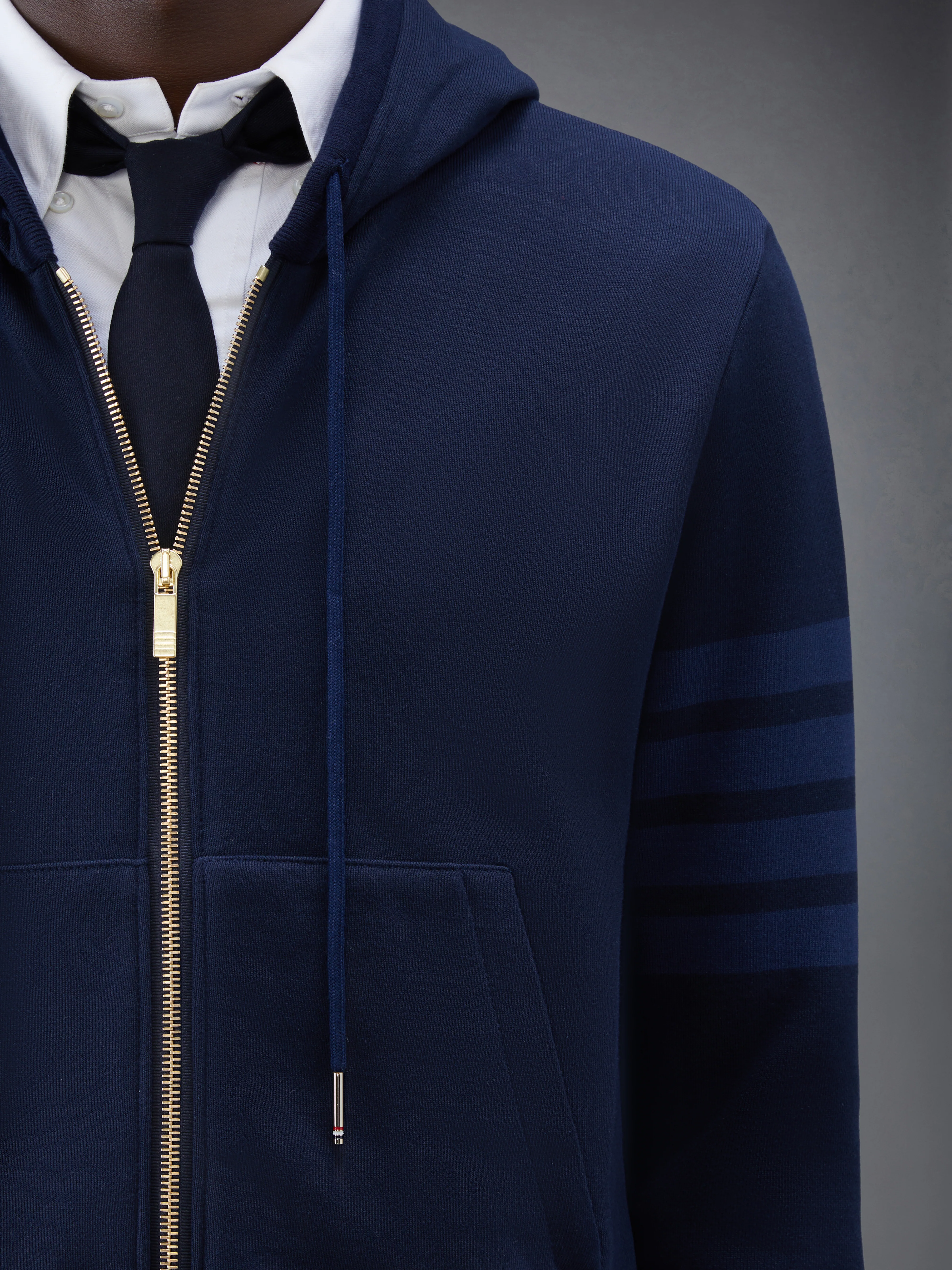 CLASSIC LOOPBACK 4-BAR ZIP UP HOODIE - Image 6