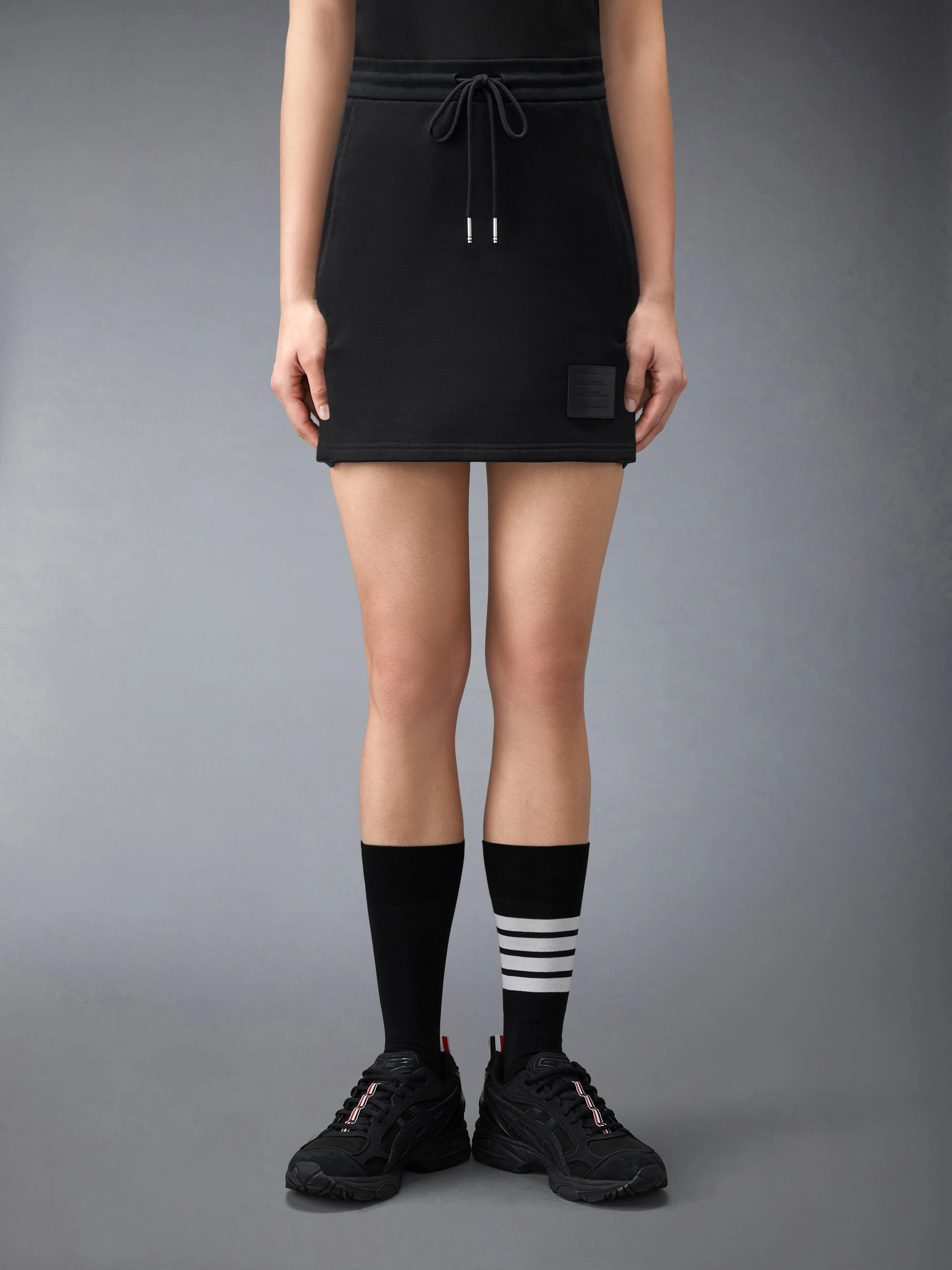 CLASSIC LOOPBACK JERSEY MINI SKIRT - Image 2