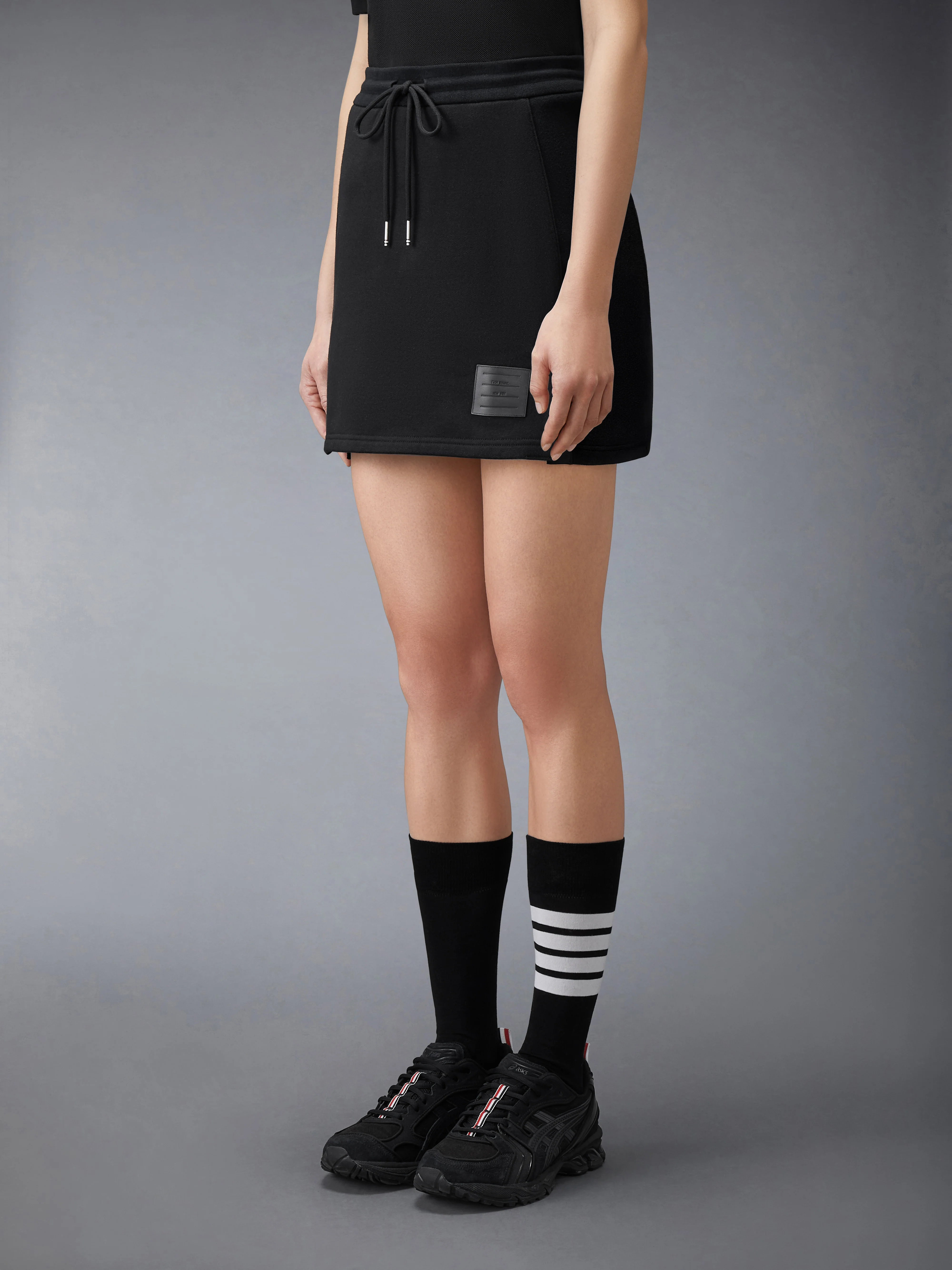 CLASSIC LOOPBACK JERSEY MINI SKIRT - Image 3