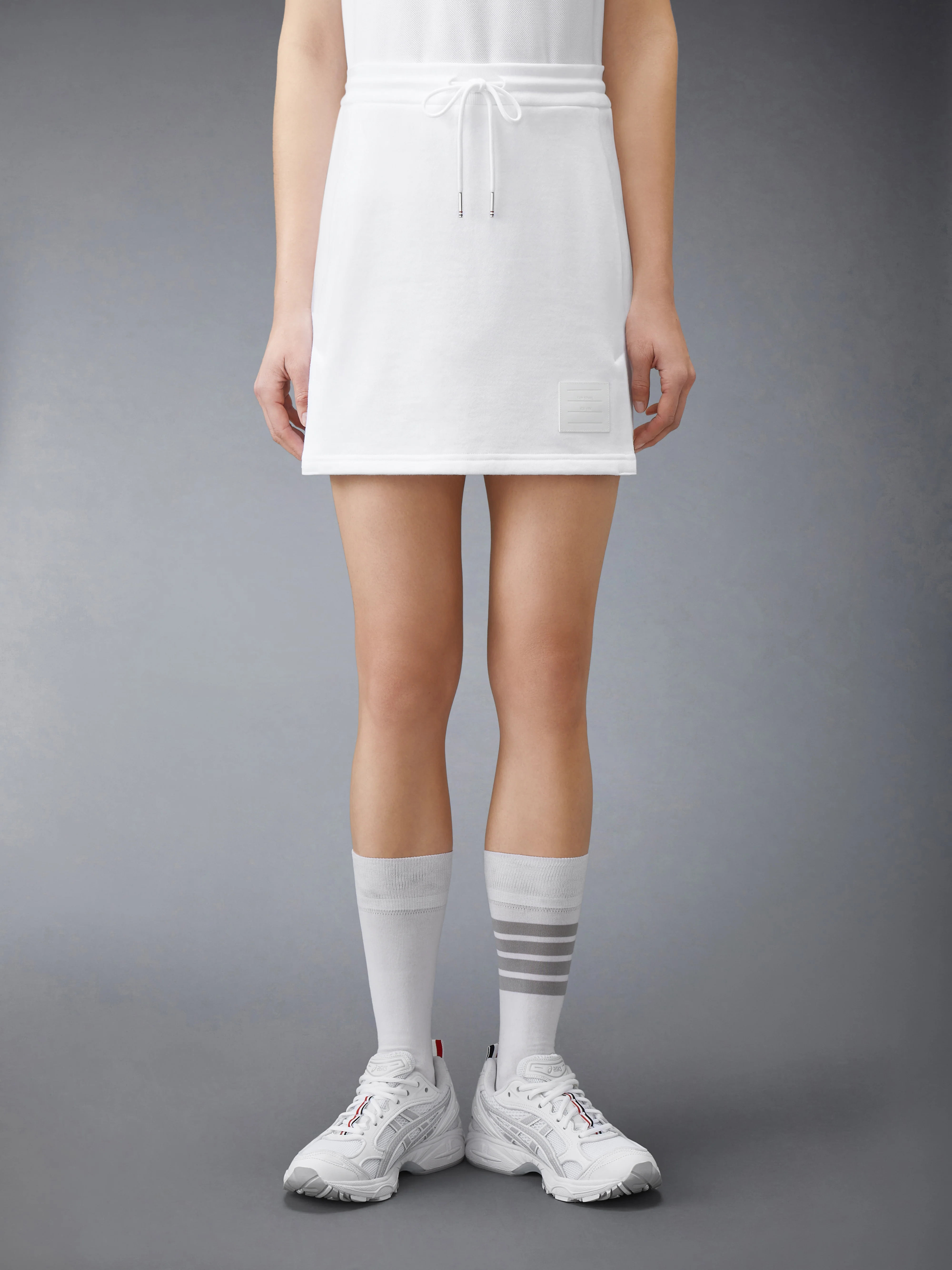 CLASSIC LOOPBACK JERSEY MINI SKIRT - Image 2