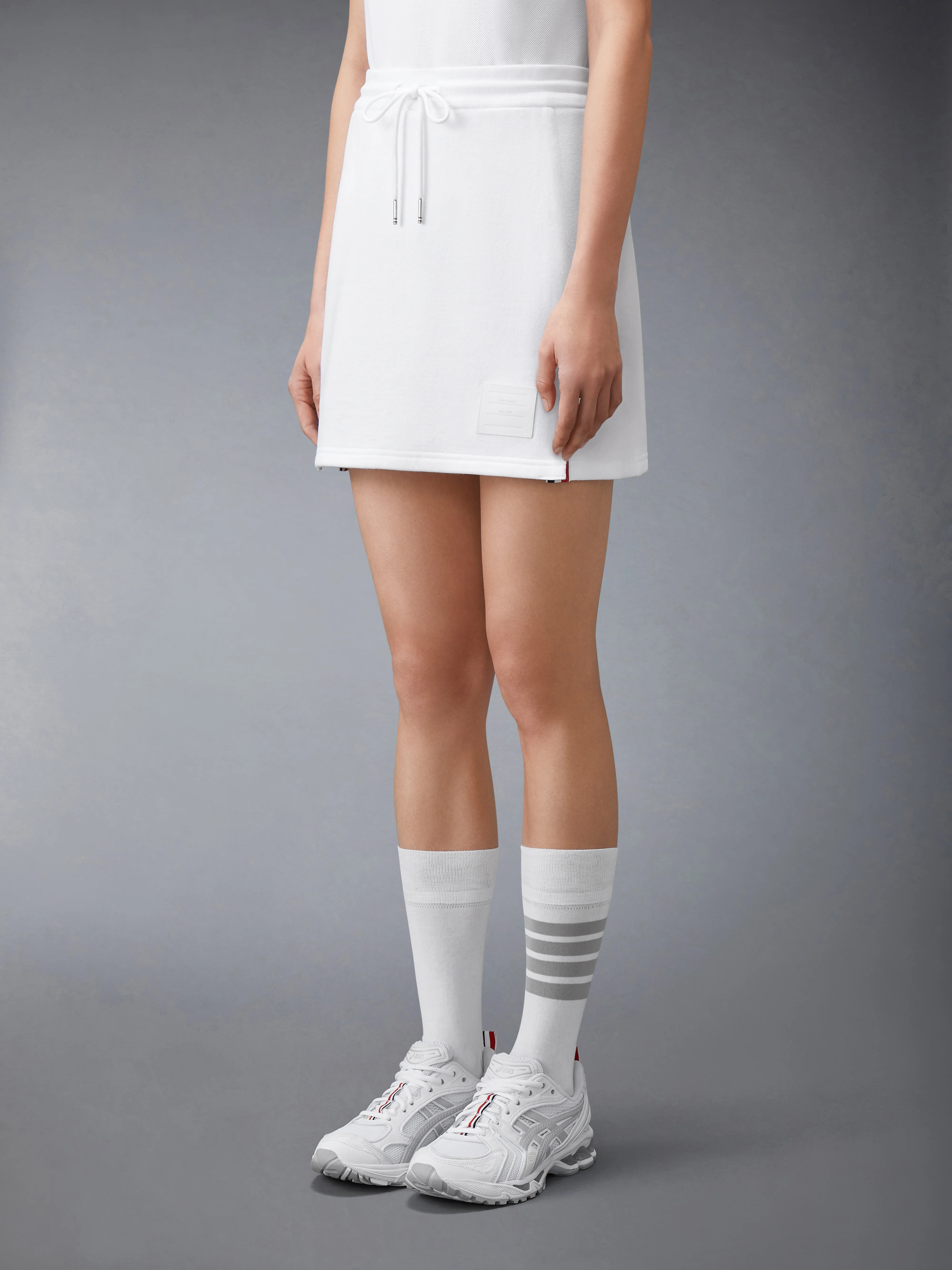 CLASSIC LOOPBACK JERSEY MINI SKIRT - Image 3