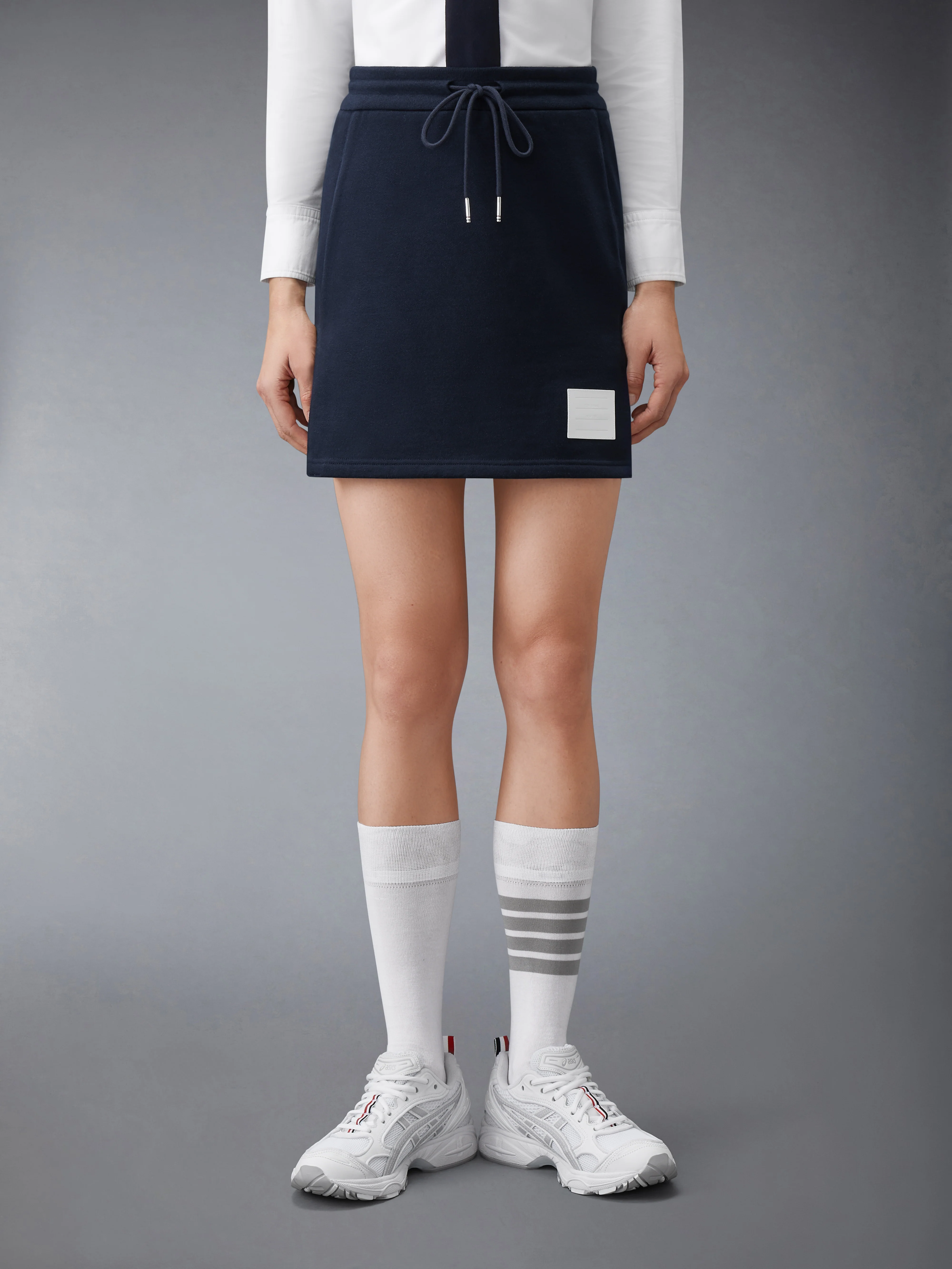 CLASSIC LOOPBACK JERSEY MINI SKIRT - Image 2