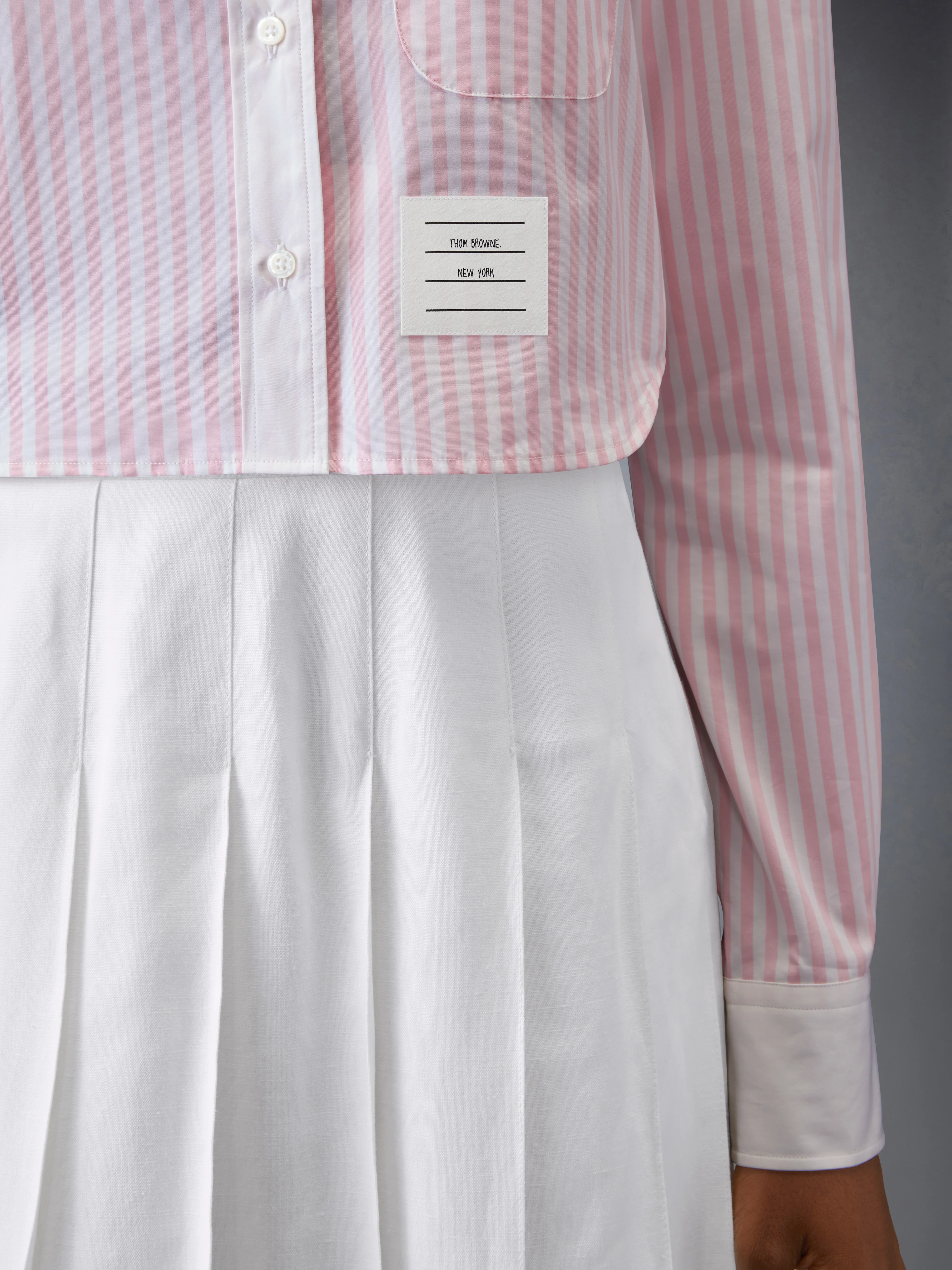 CLASSIC POPLIN CROPPED SHIRT - Image 4