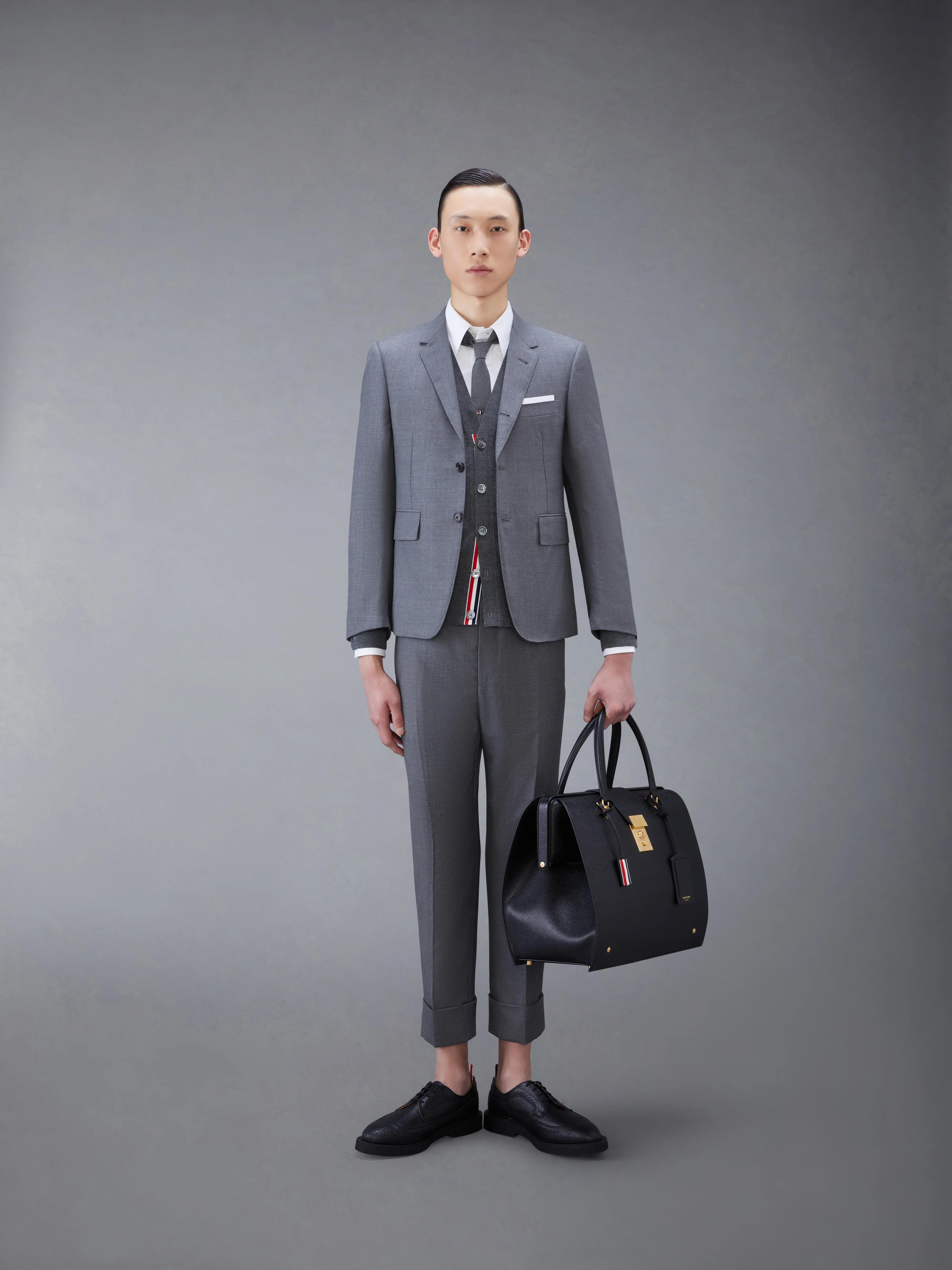 CLASSIC TWILL BACKSTRAP TROUSERS - Image 3