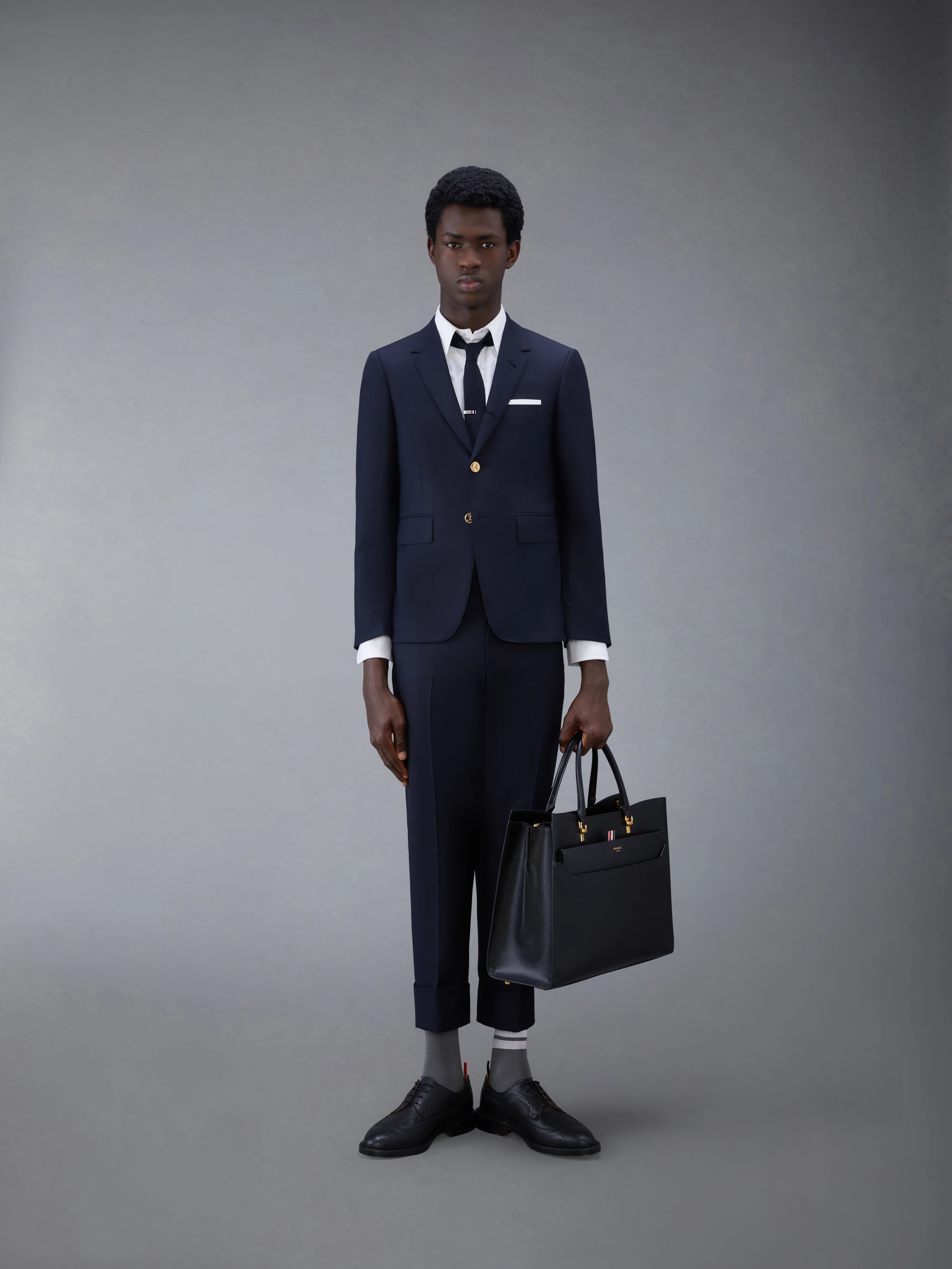 CLASSIC TWILL BACKSTRAP TROUSERS - Image 3