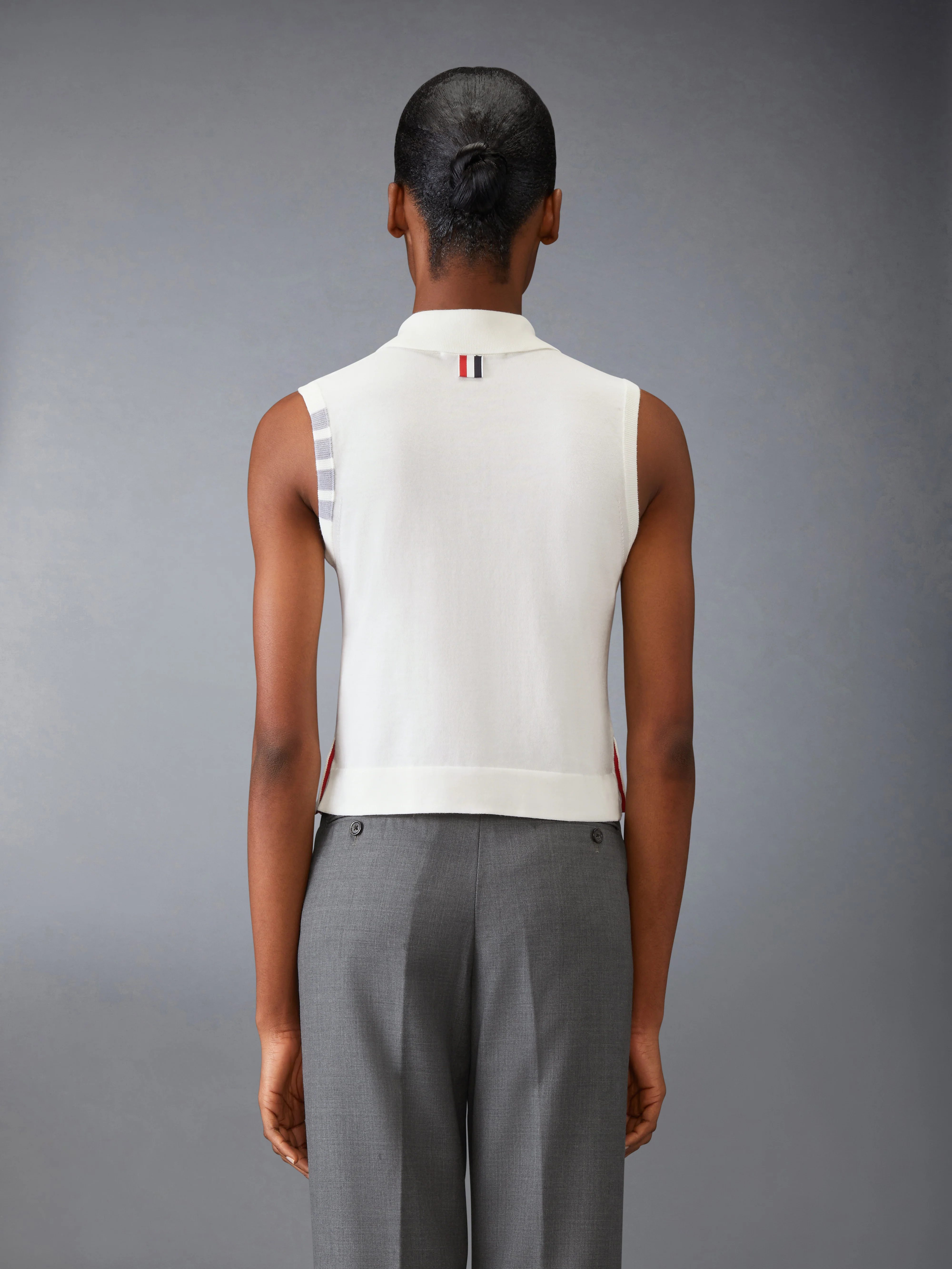 COTTON 4-BAR CROPPED SHIRT - Image 2