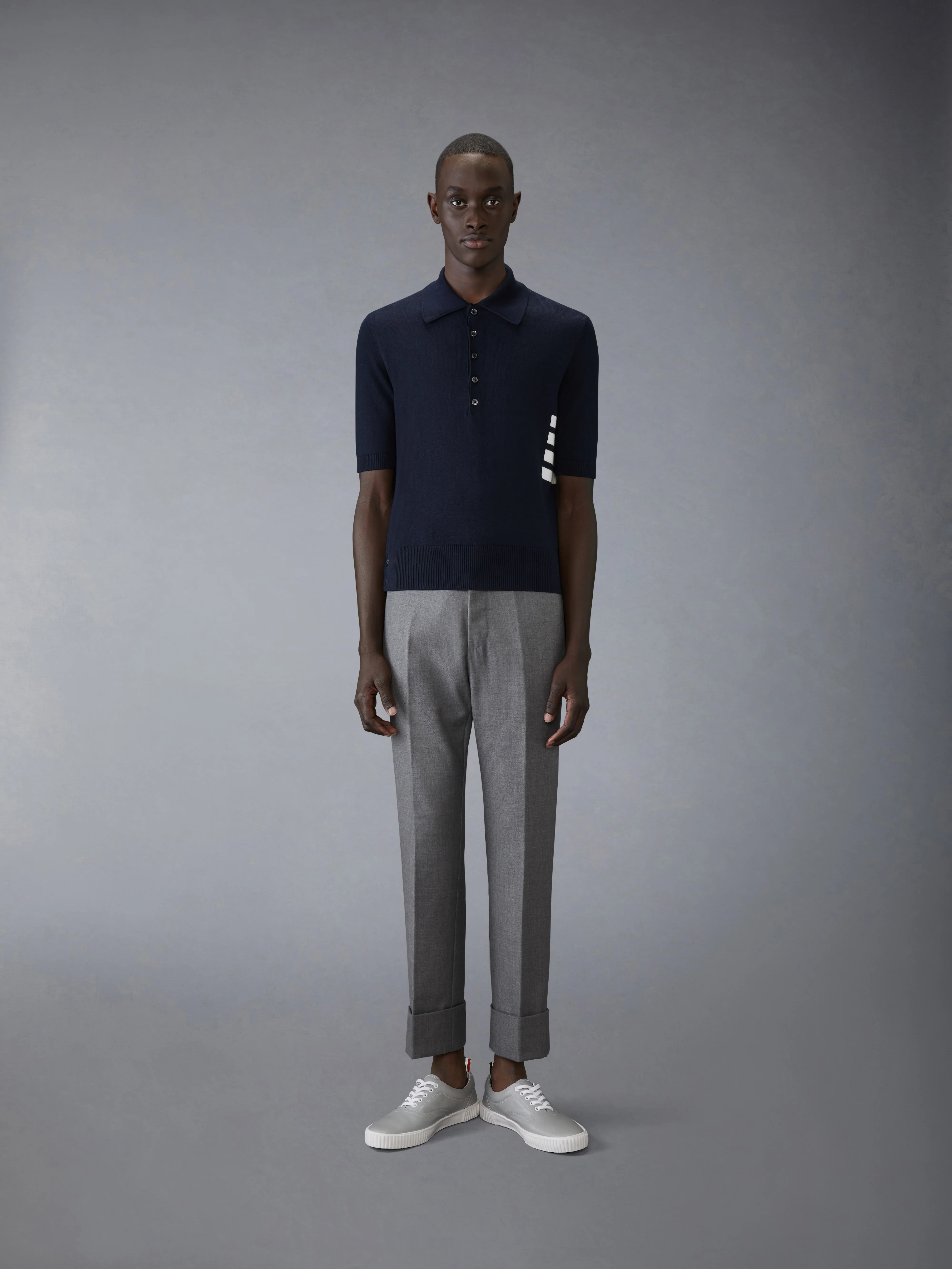 COTTON 4-BAR RELAXED FIT POLO - Image 3