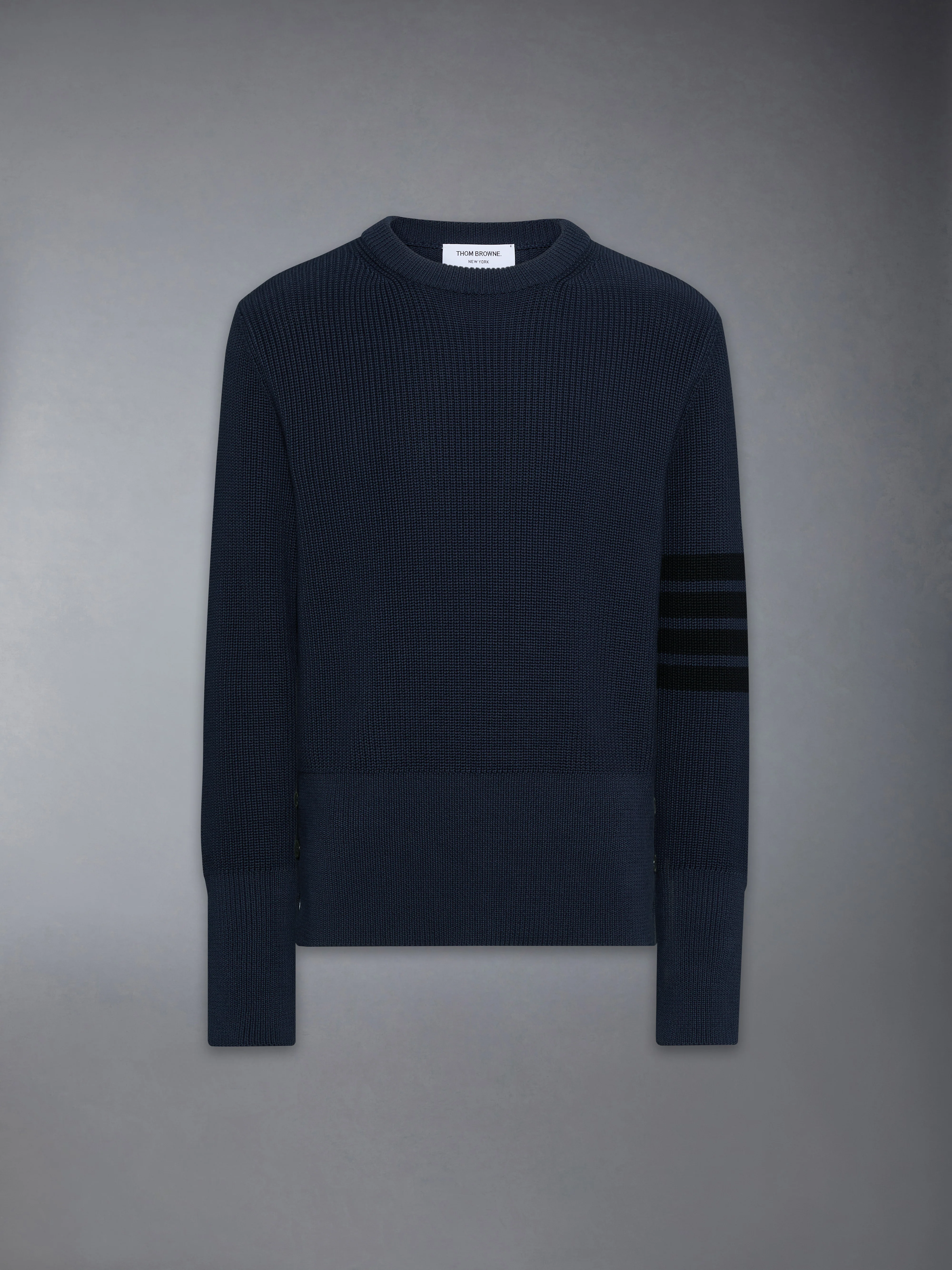 COTTON CARDIGAN STITCH 4-BAR PULLOVER - Image 6