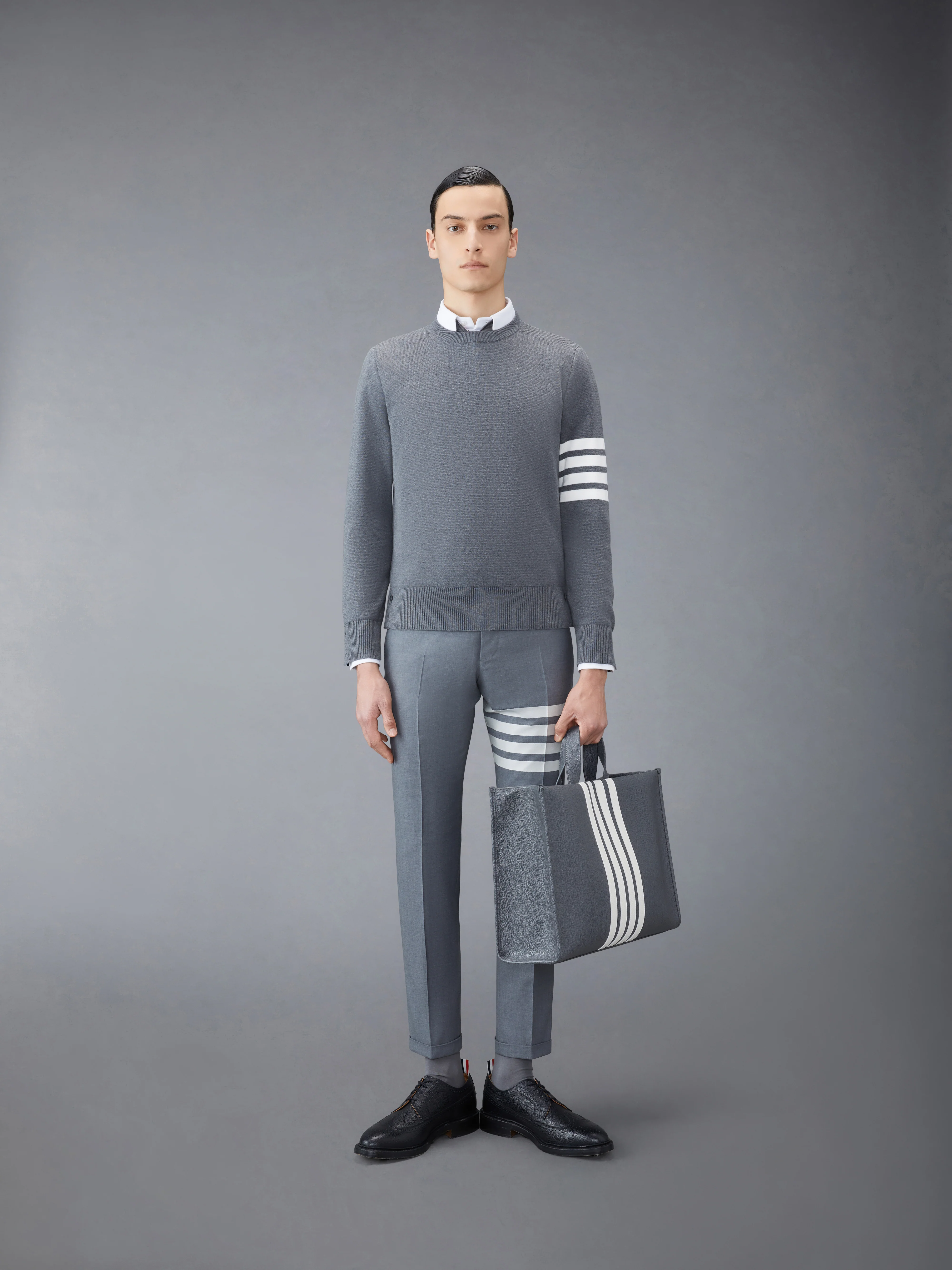 COTTON CREPE 4-BAR PULLOVER - Image 3