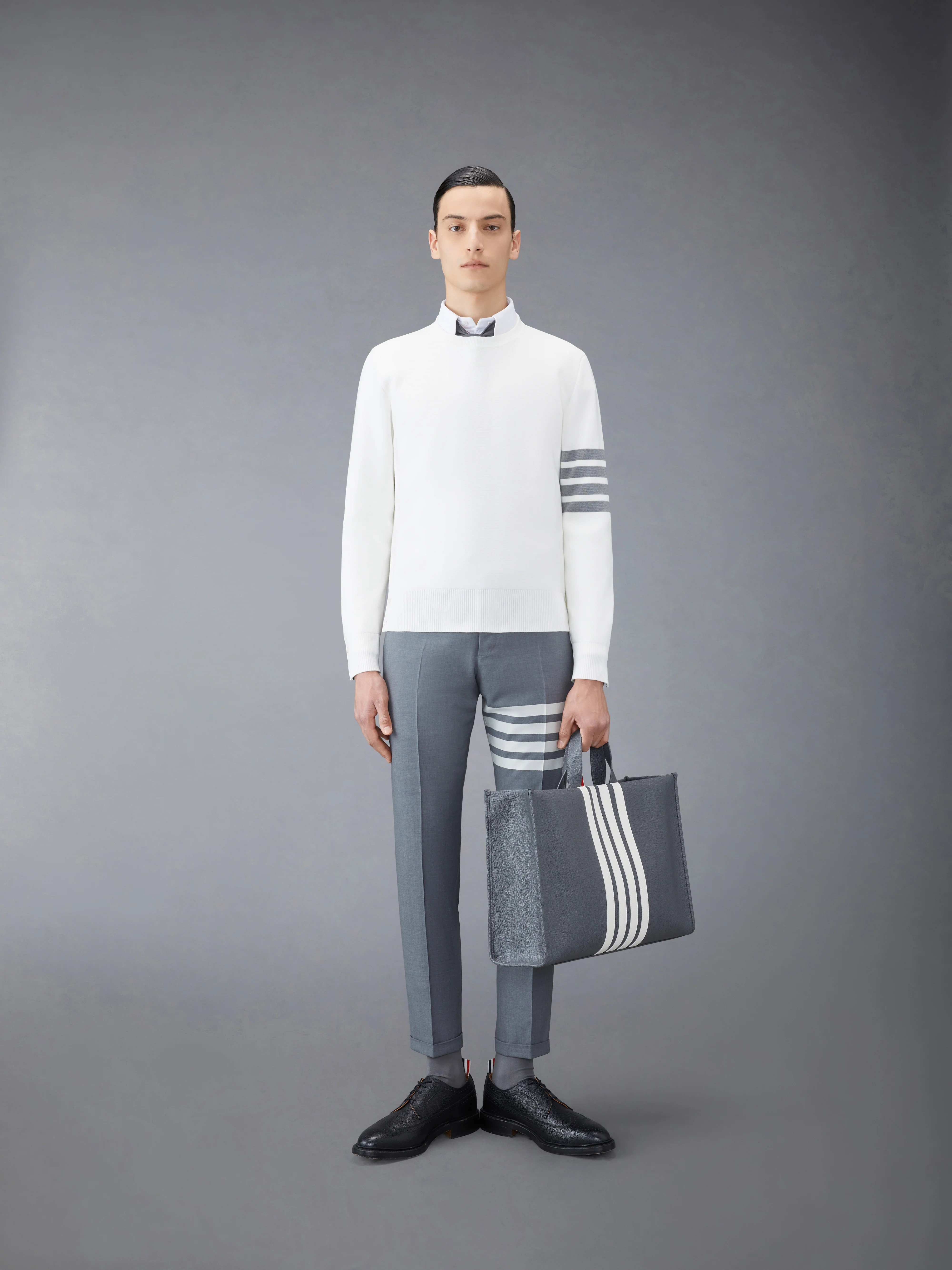 COTTON CREPE 4-BAR PULLOVER - Image 3