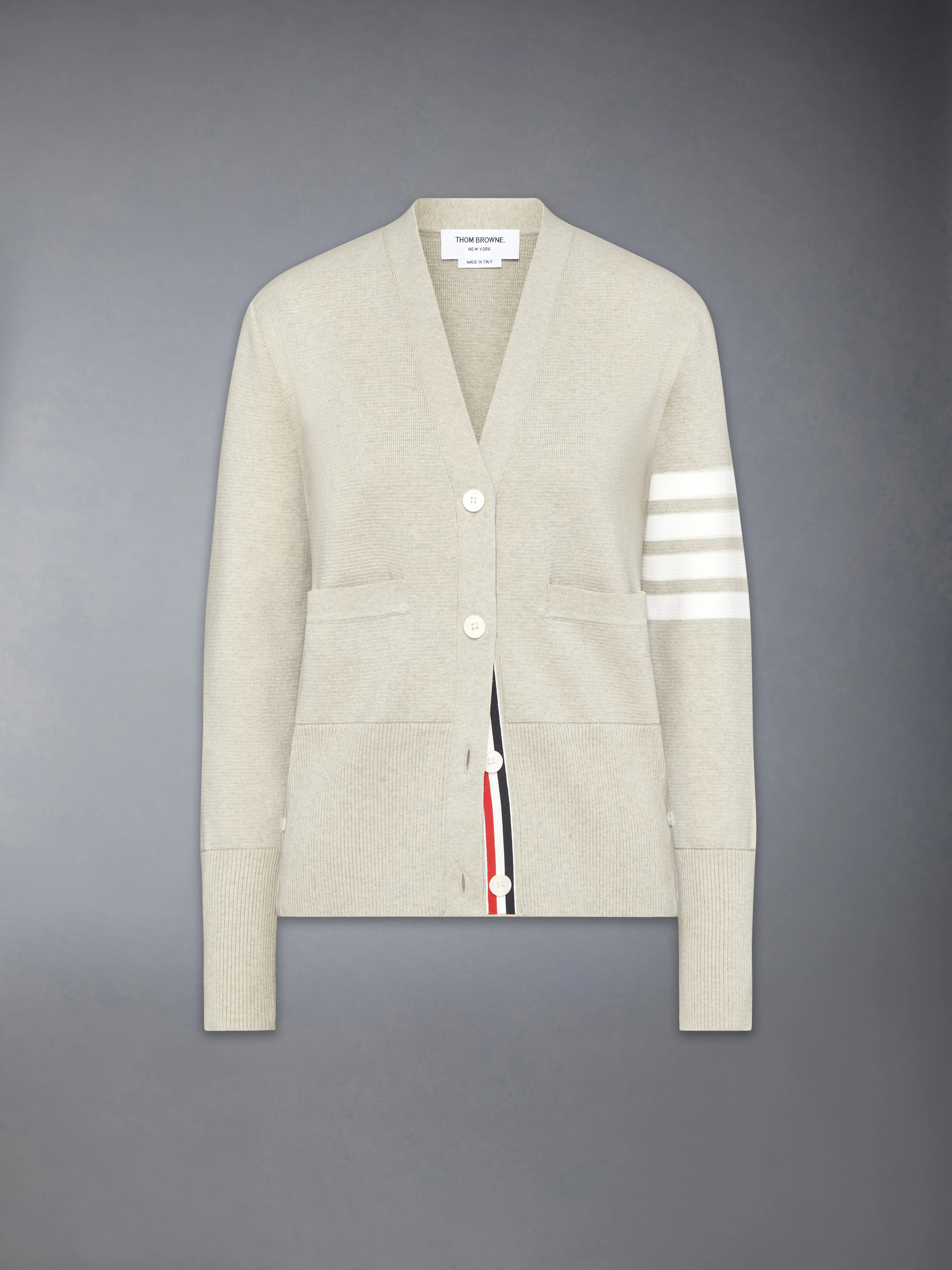 COTTON CREPE MILANO 4-BAR CARDIGAN - Image 6