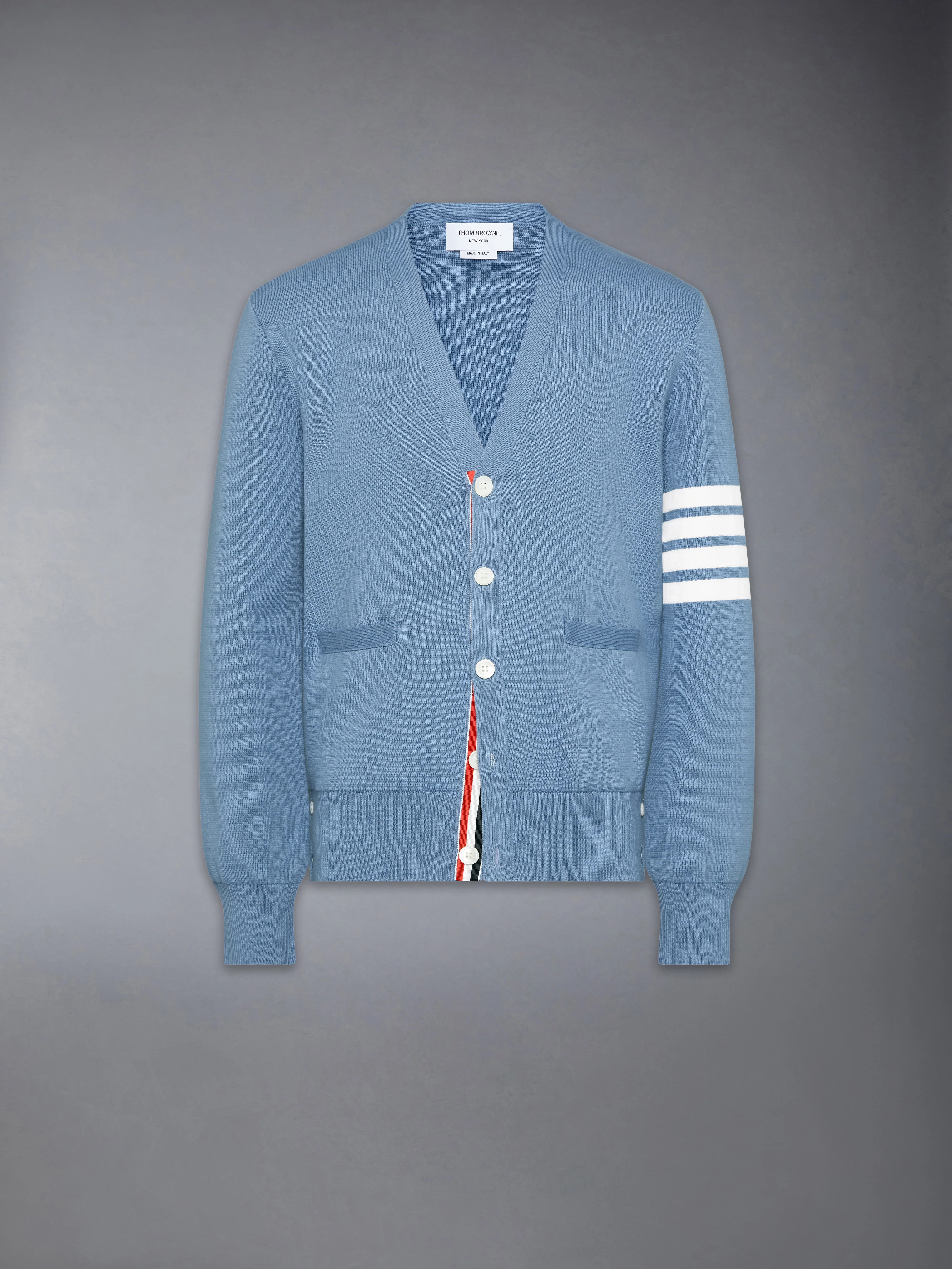 COTTON CREPE V-NECK CARDIGAN - Image 6