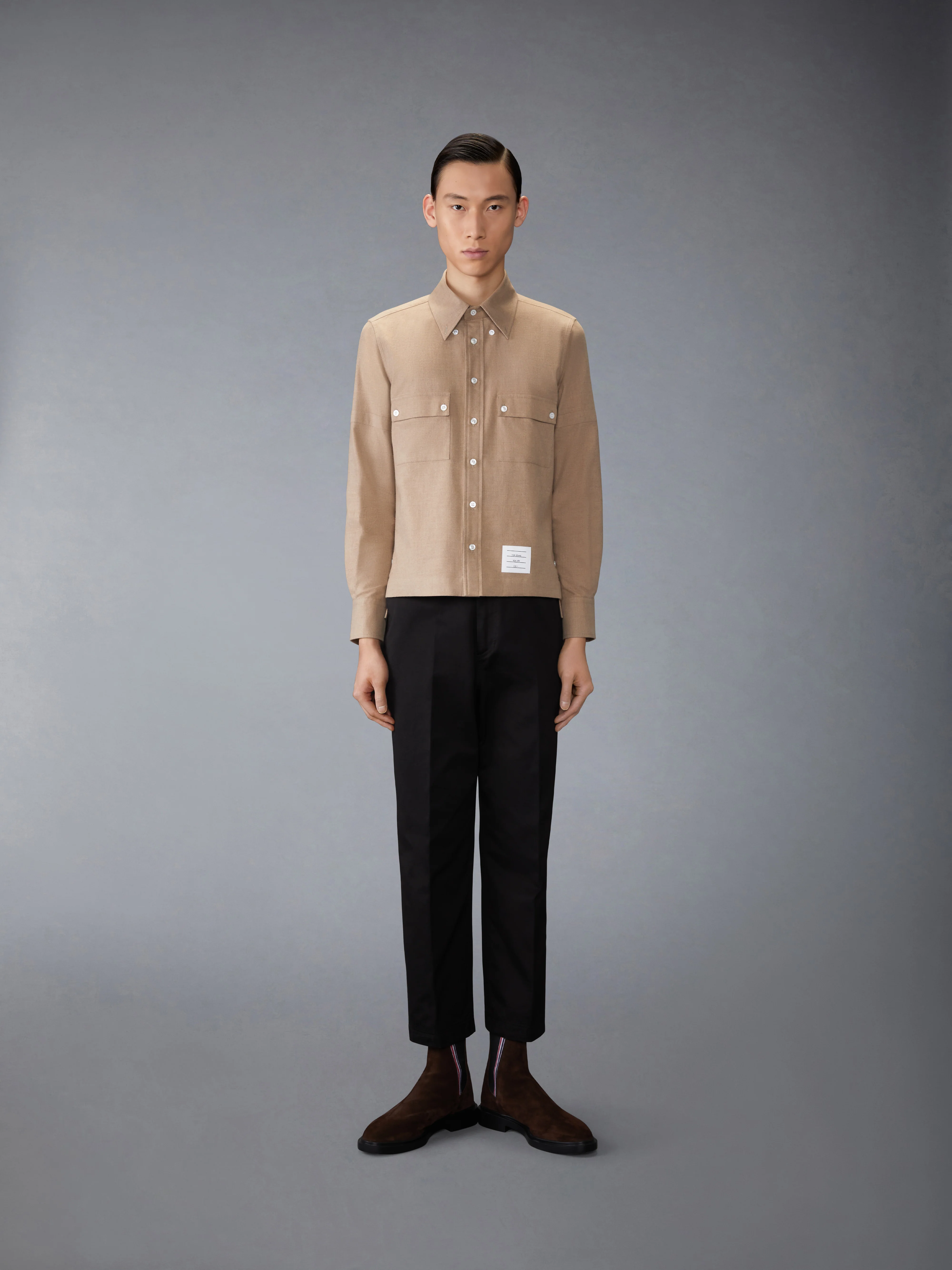 COTTON FLANNEL UTILITY SHIRT - Image 3