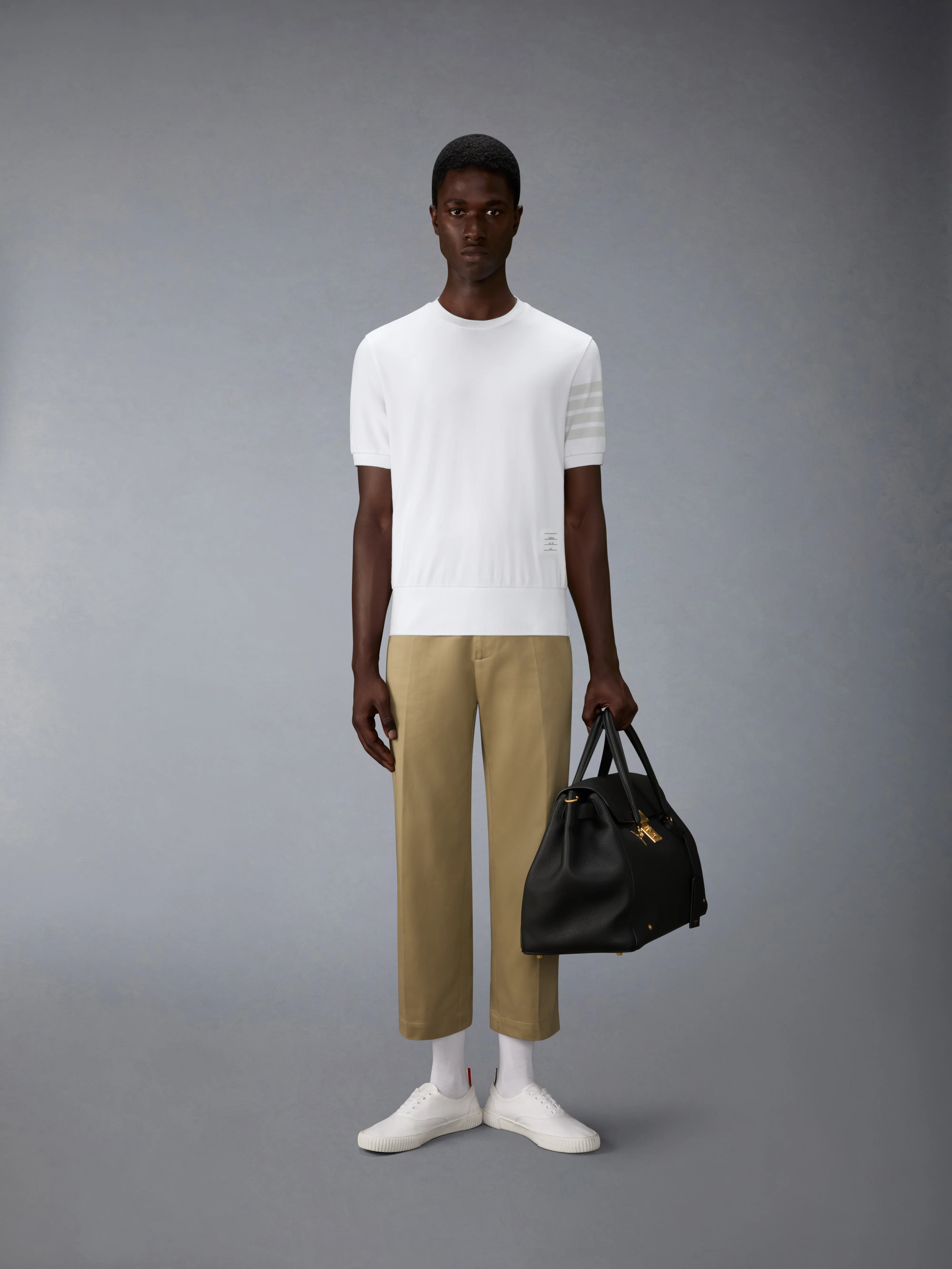 COTTON JERSEY 4-BAR TEE - Image 3