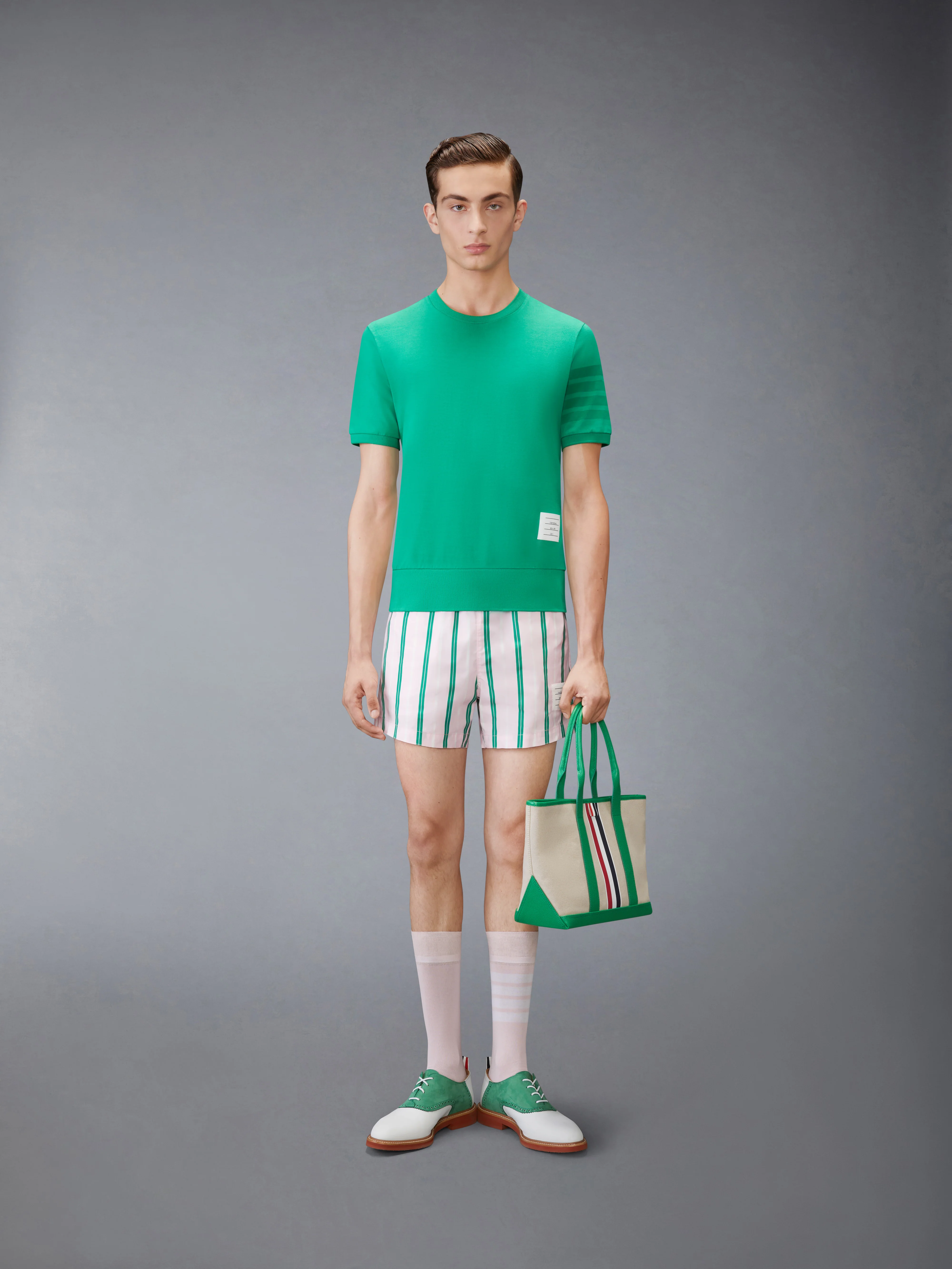 COTTON JERSEY 4-BAR TEE - Image 3