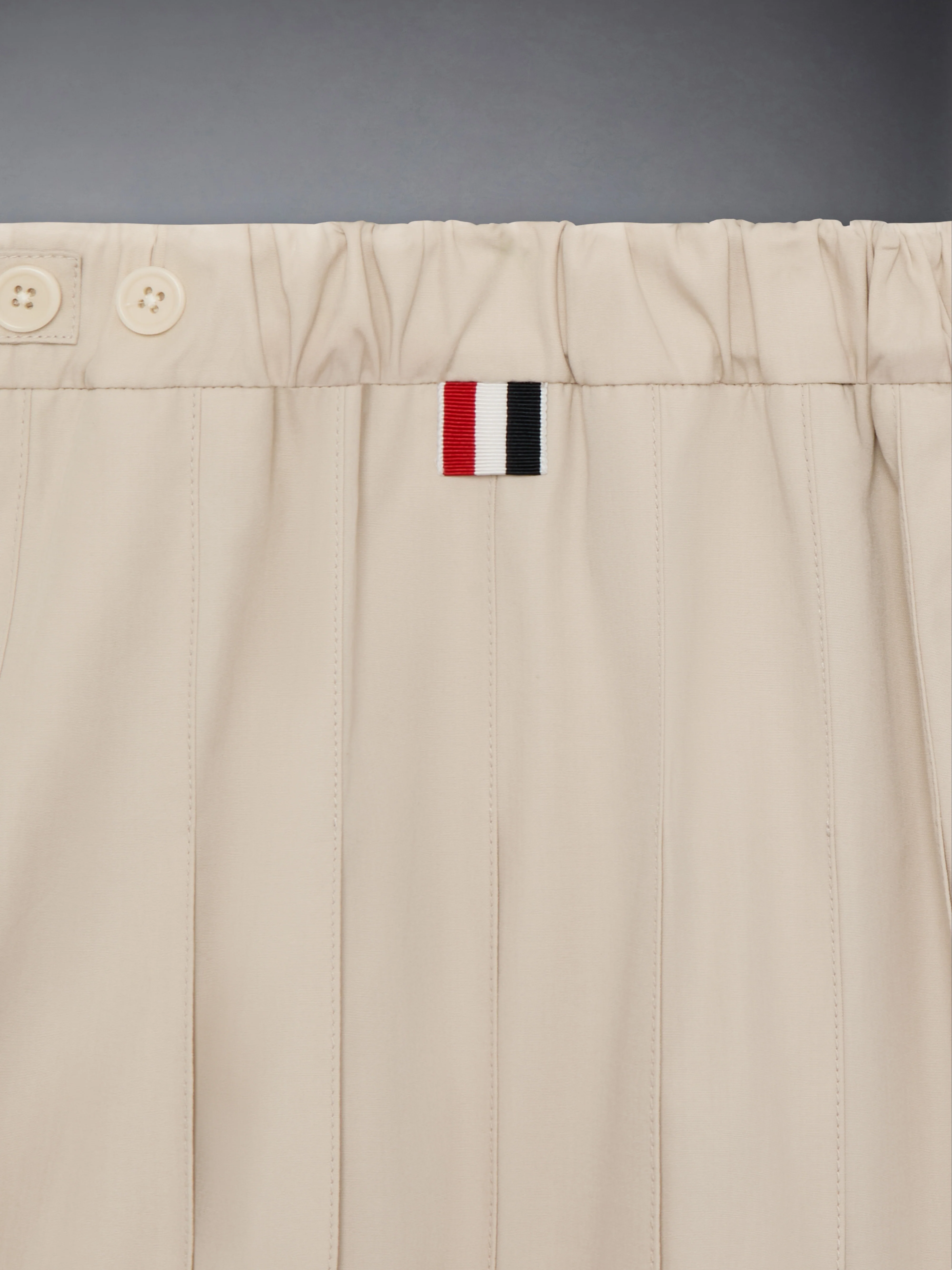 COTTON SUITING PLEATED MINI SKIRT - Image 4