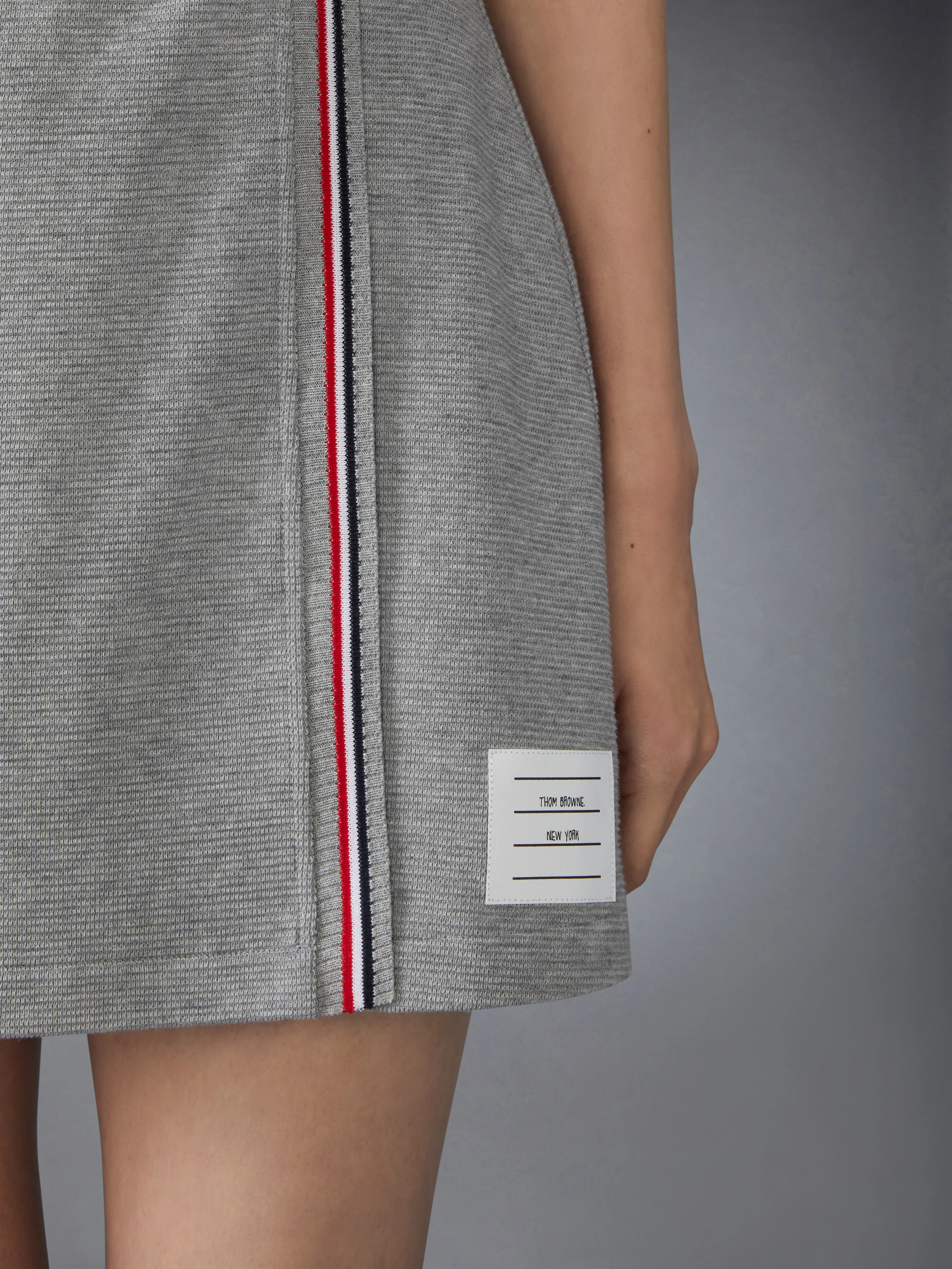 COTTON WAFFLE MINI WRAP SKIRT - Image 5