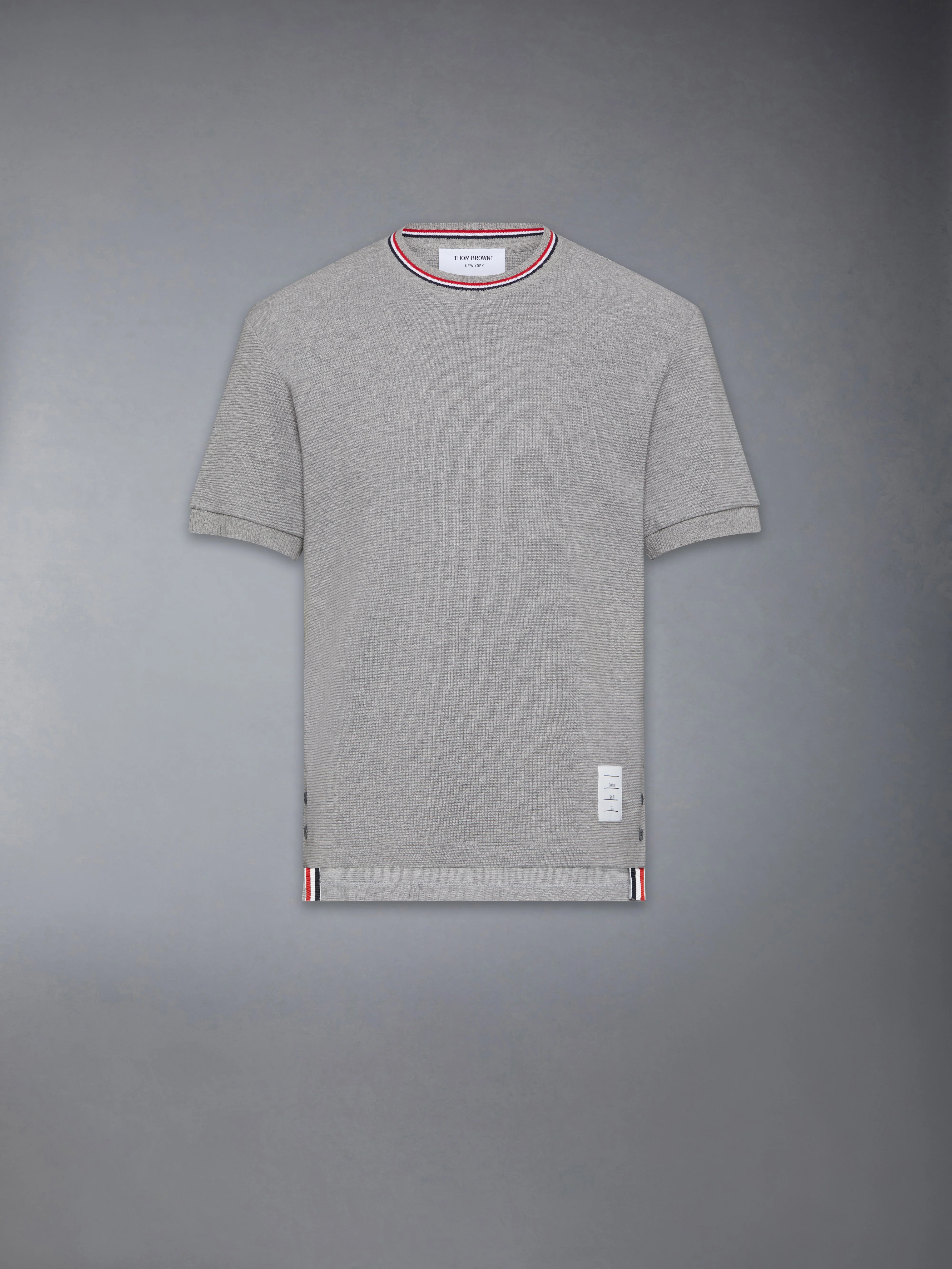 COTTON WAFFLE RIB CUFF TEE - Image 6