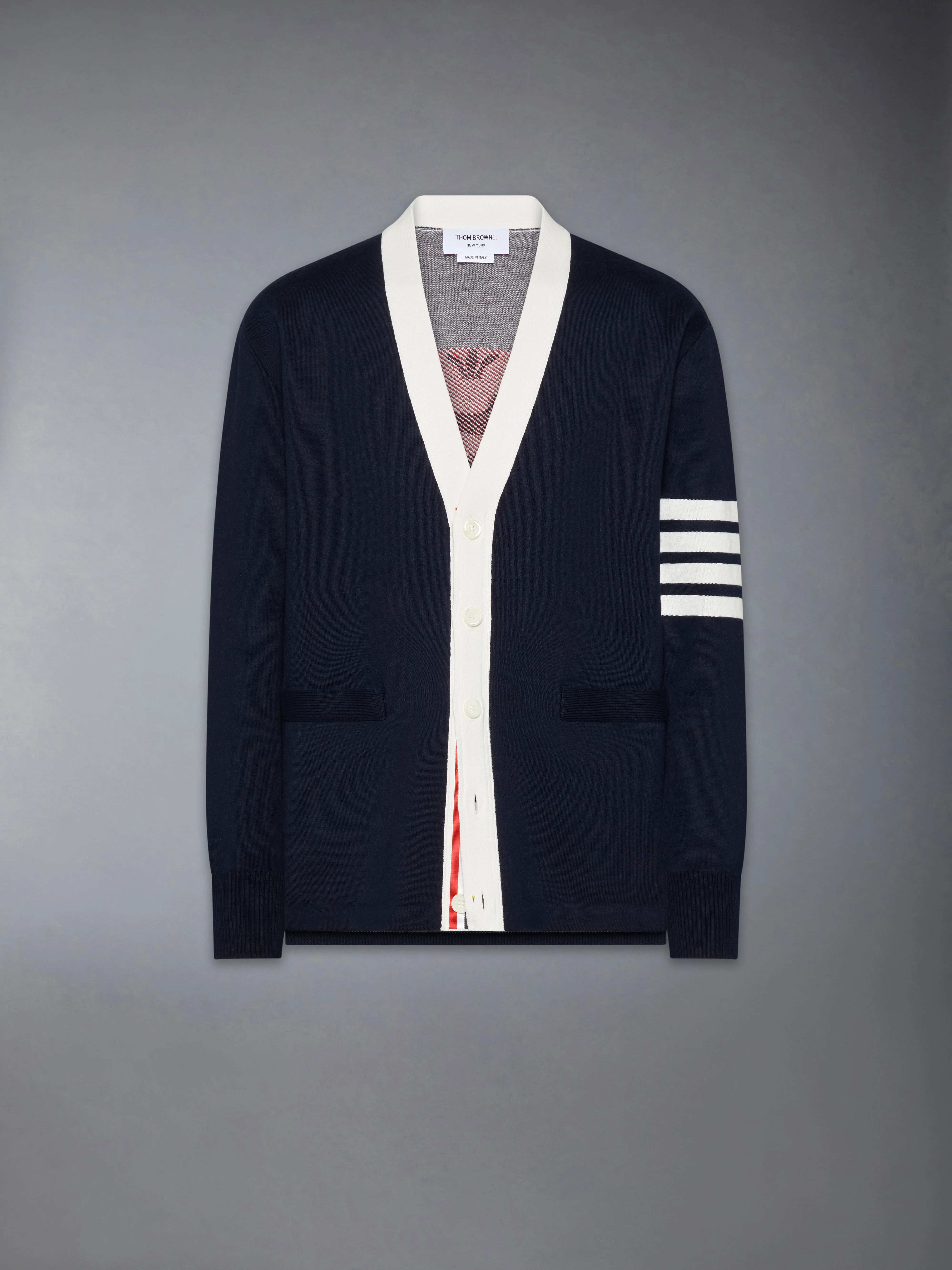 CREST INTARSIA JACQUARD 4-BAR RUGBY FIT CARDIGAN - Image 6