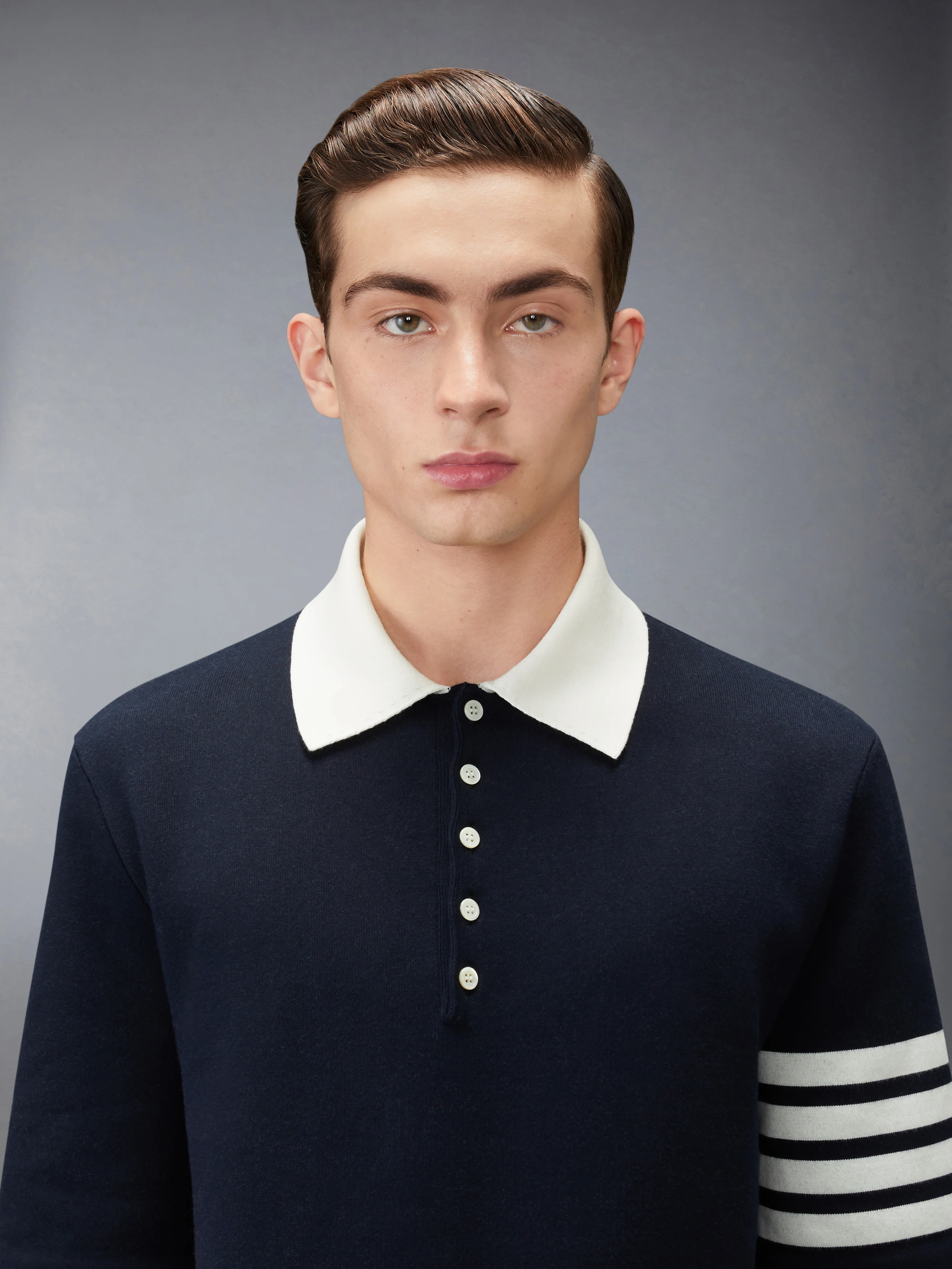 CREST INTARSIA JACQUARD 4-BAR RUGBY FIT POLO - Image 5