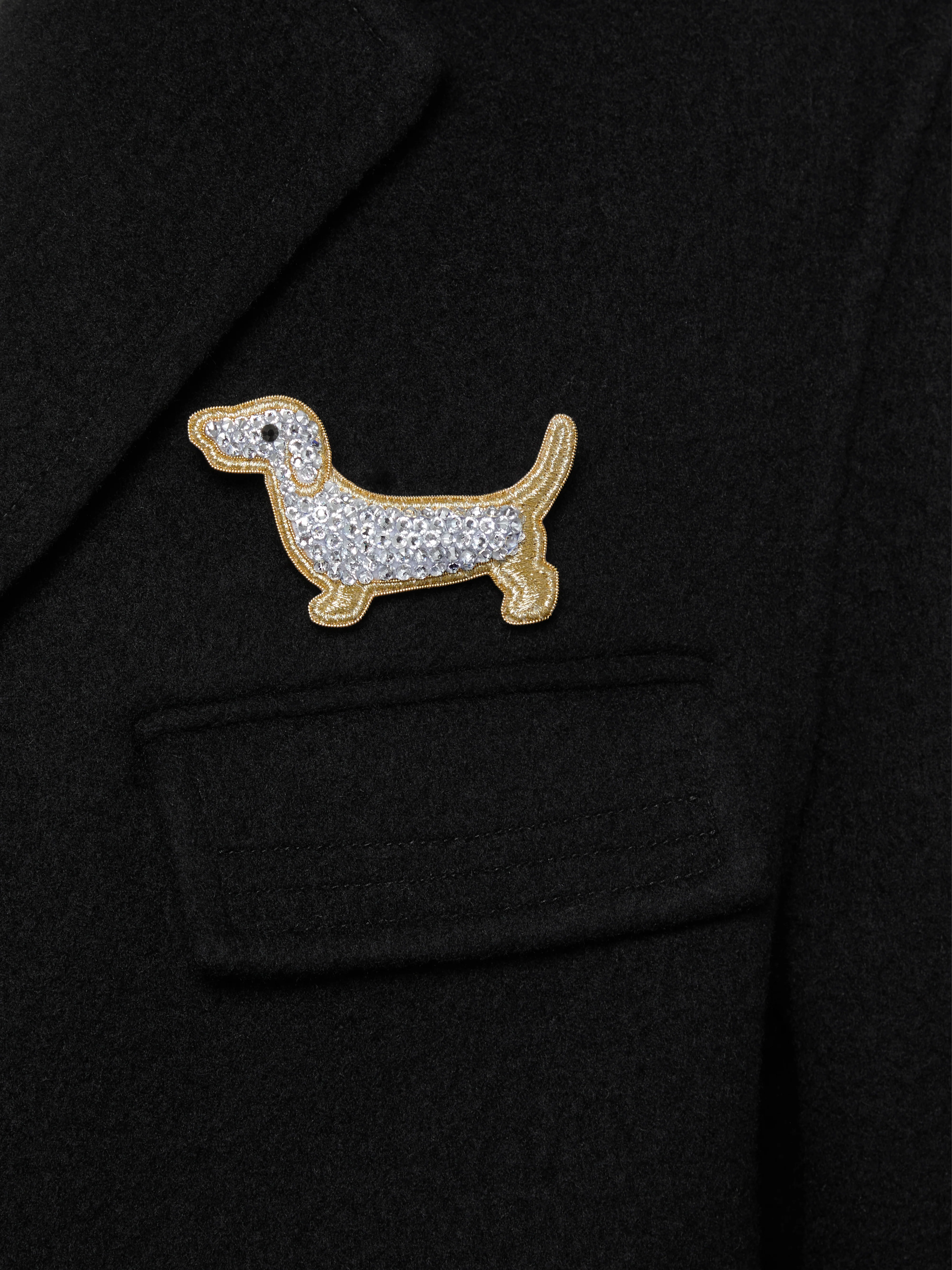 CRYSTAL EMBROIDERY HECTOR BROOCH - Image 3