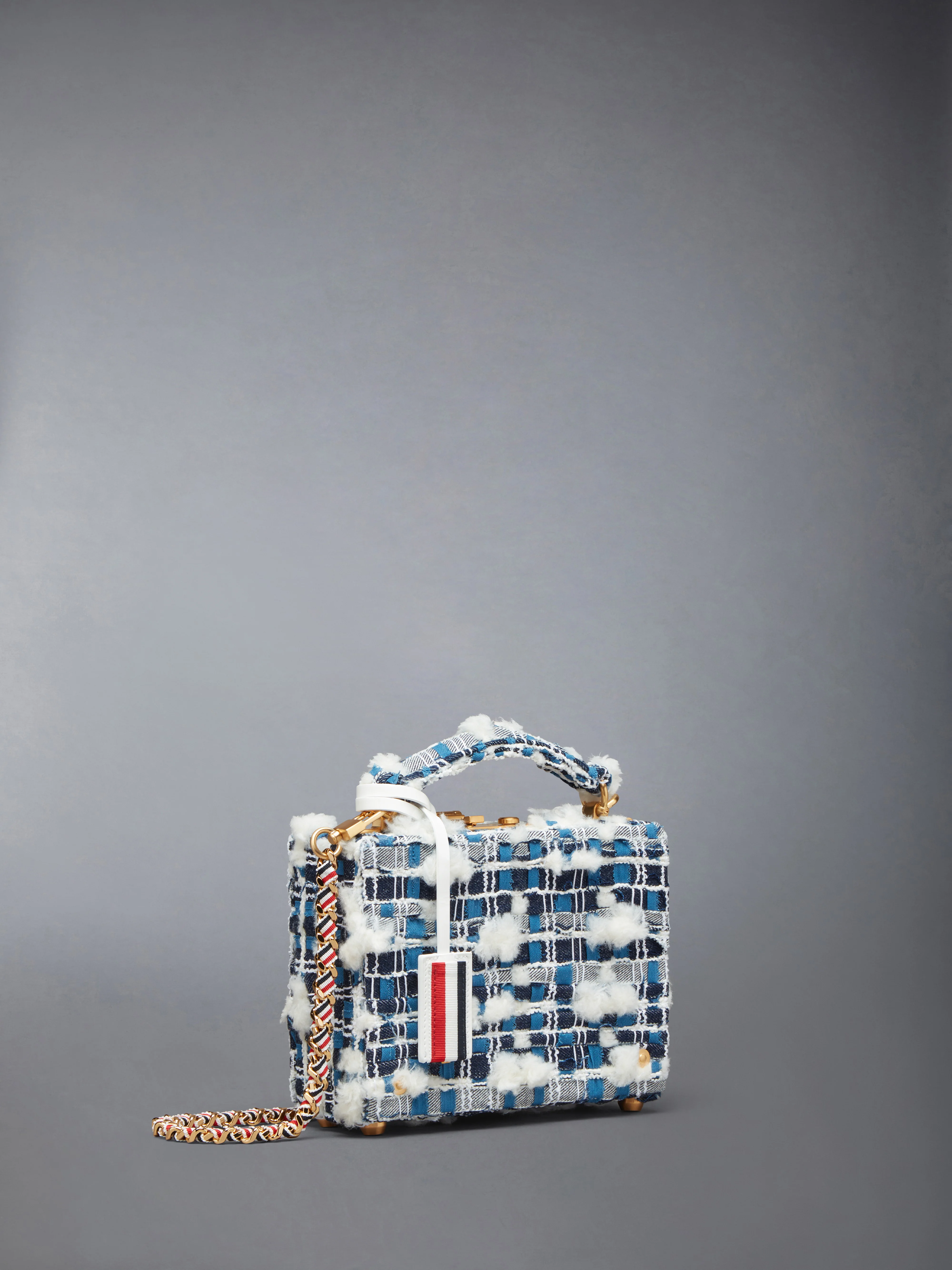 DENIM POUF TWEED MICRO ATTACHE CASE - Image 2