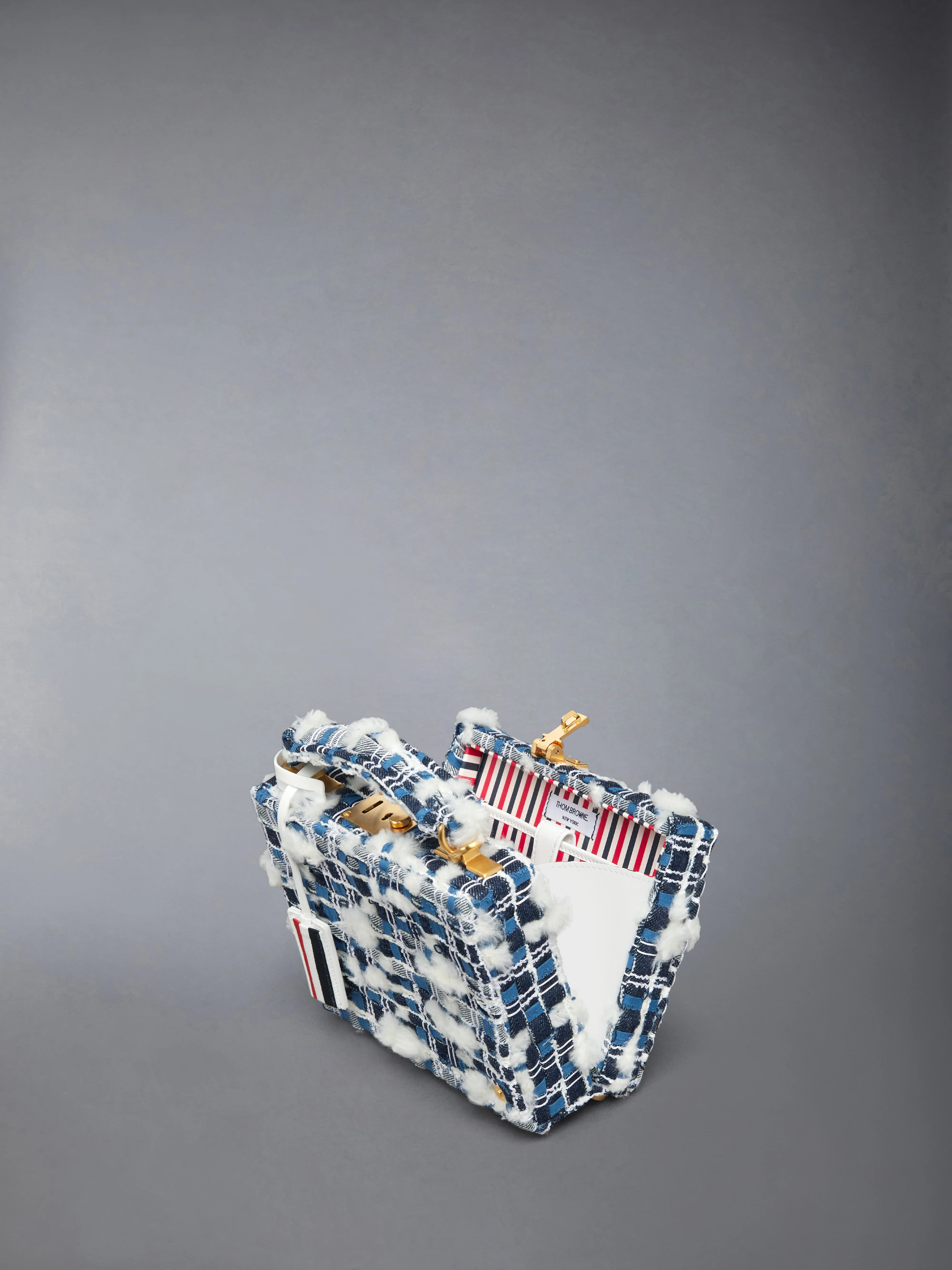 DENIM POUF TWEED MICRO ATTACHE CASE - Image 6