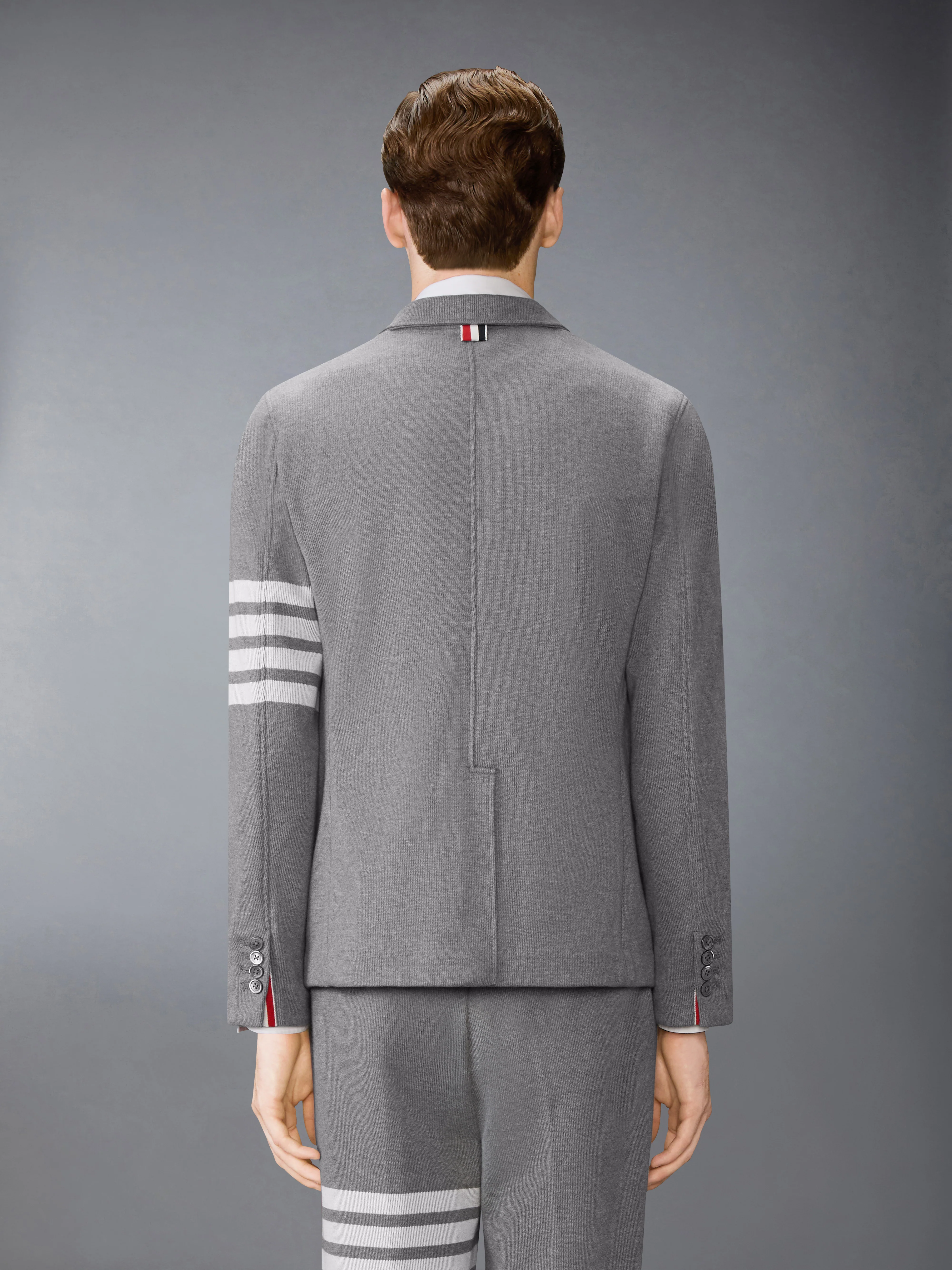 DOUBLE FACE KNIT 4-BAR SACK JACKET - Image 2