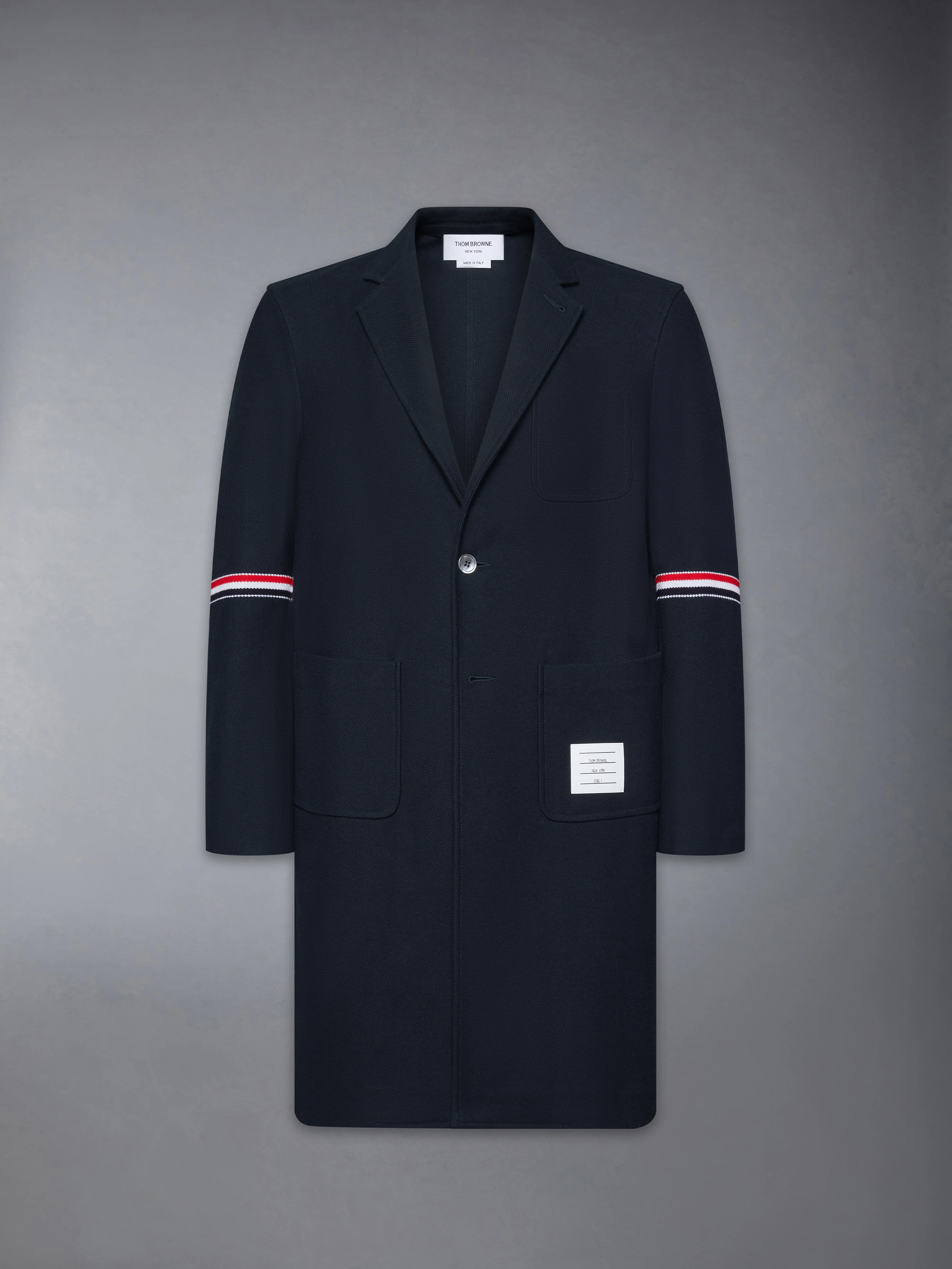 DOUBLE FACE TECH TWILL 4-BAR SACK OVERCOAT - Image 7