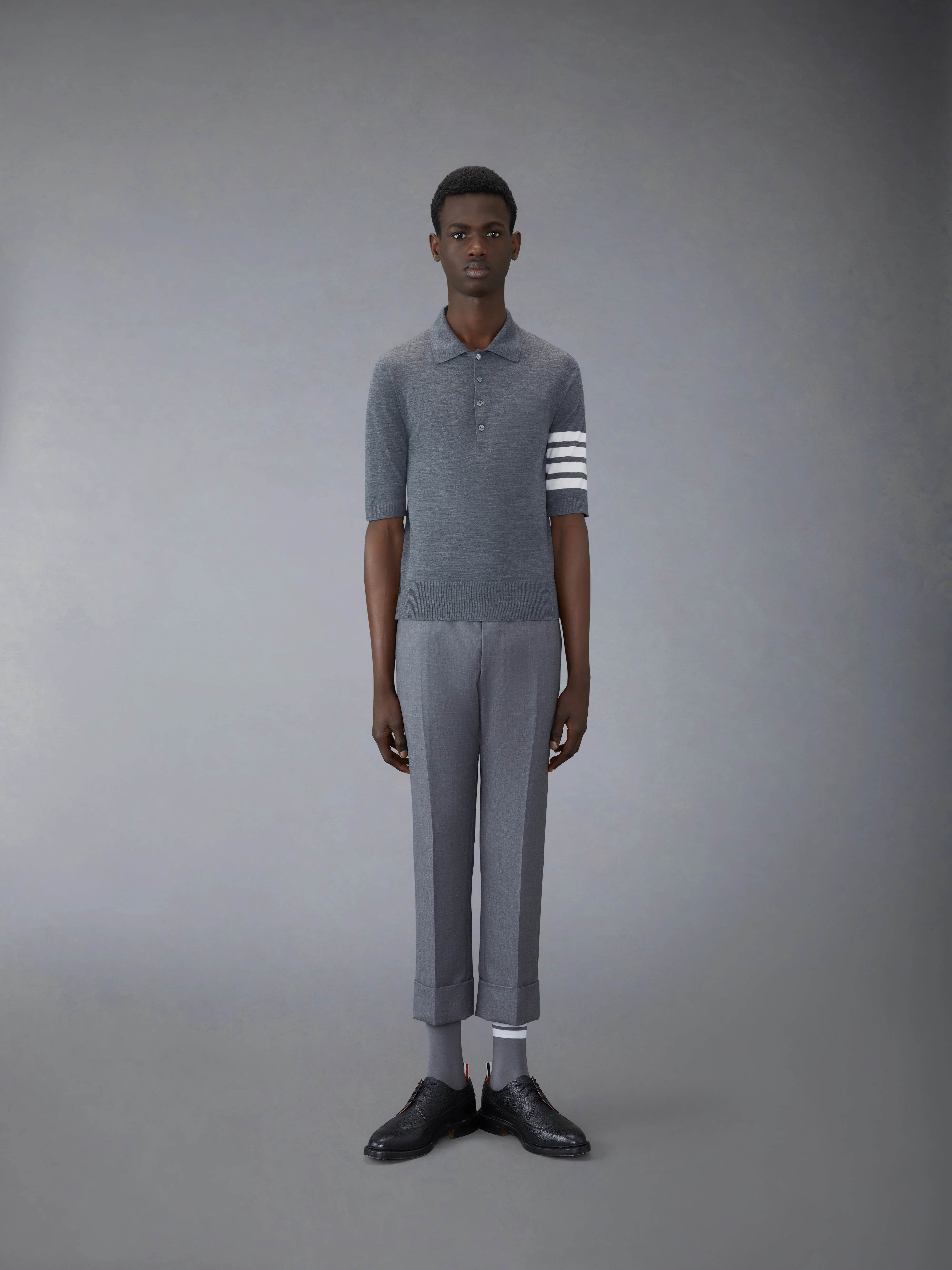 FINE MERINO WOOL 4-BAR POLO - Image 3