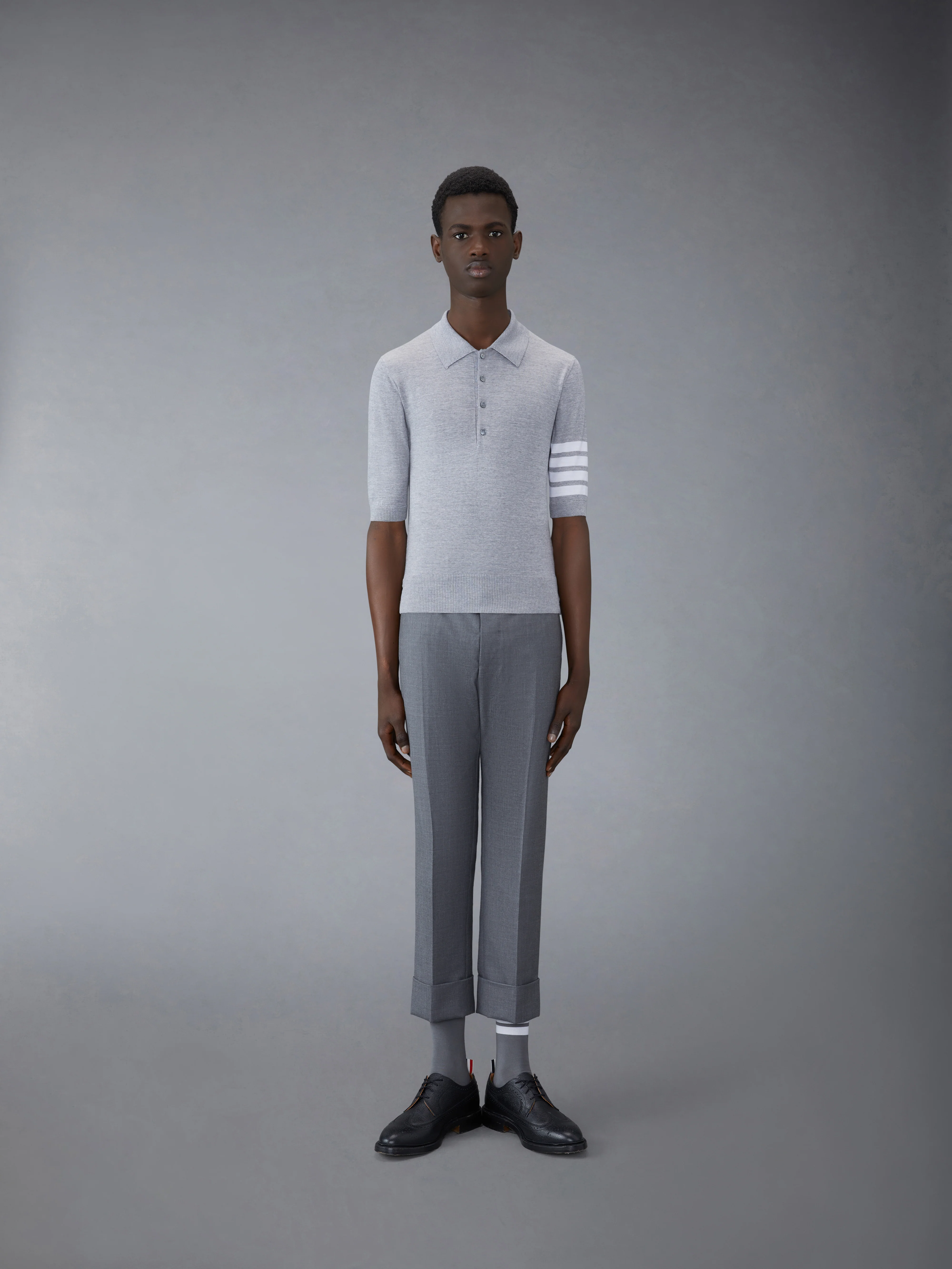 FINE MERINO WOOL 4-BAR POLO - Image 3