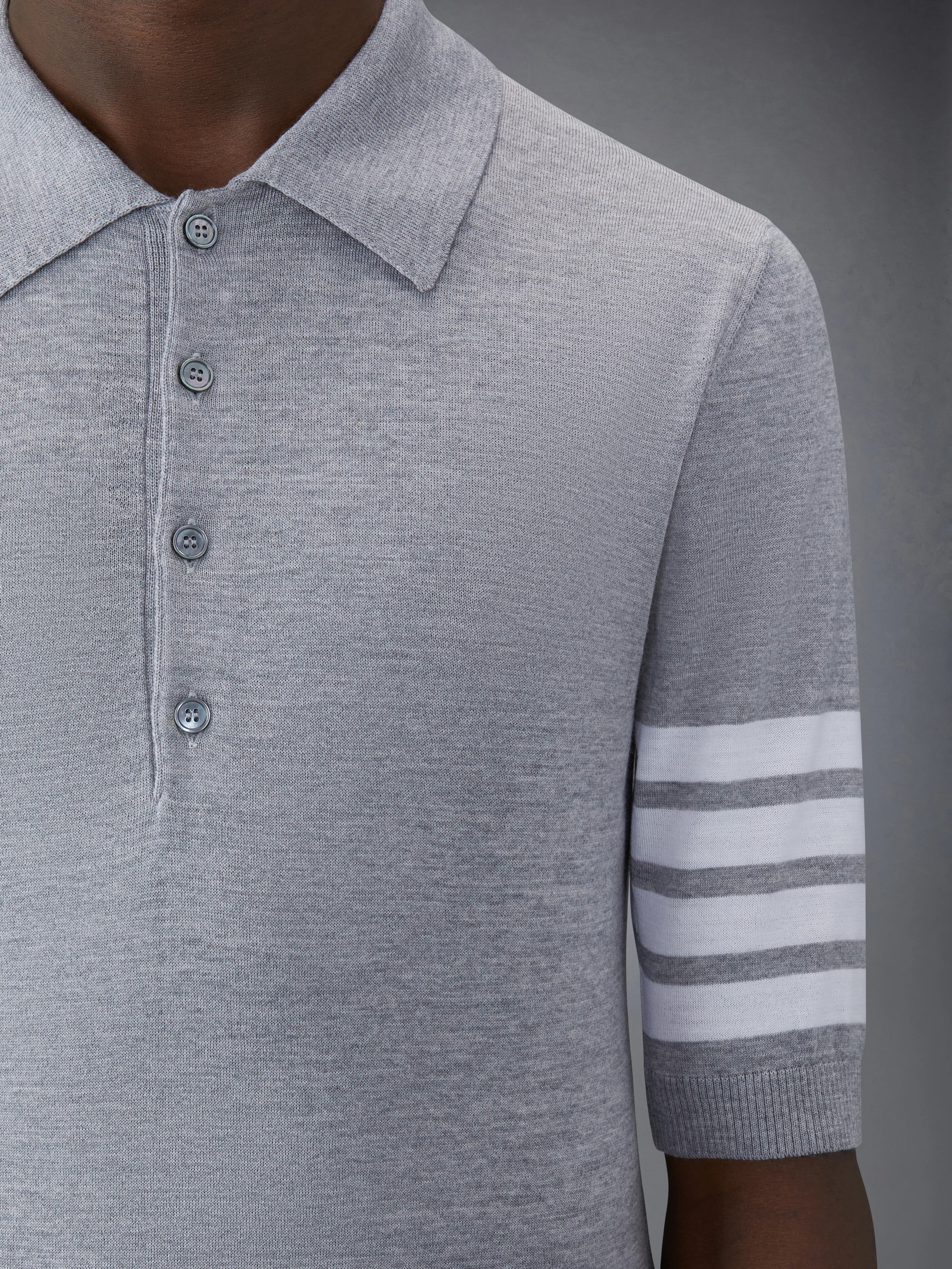 FINE MERINO WOOL 4-BAR POLO - Image 6