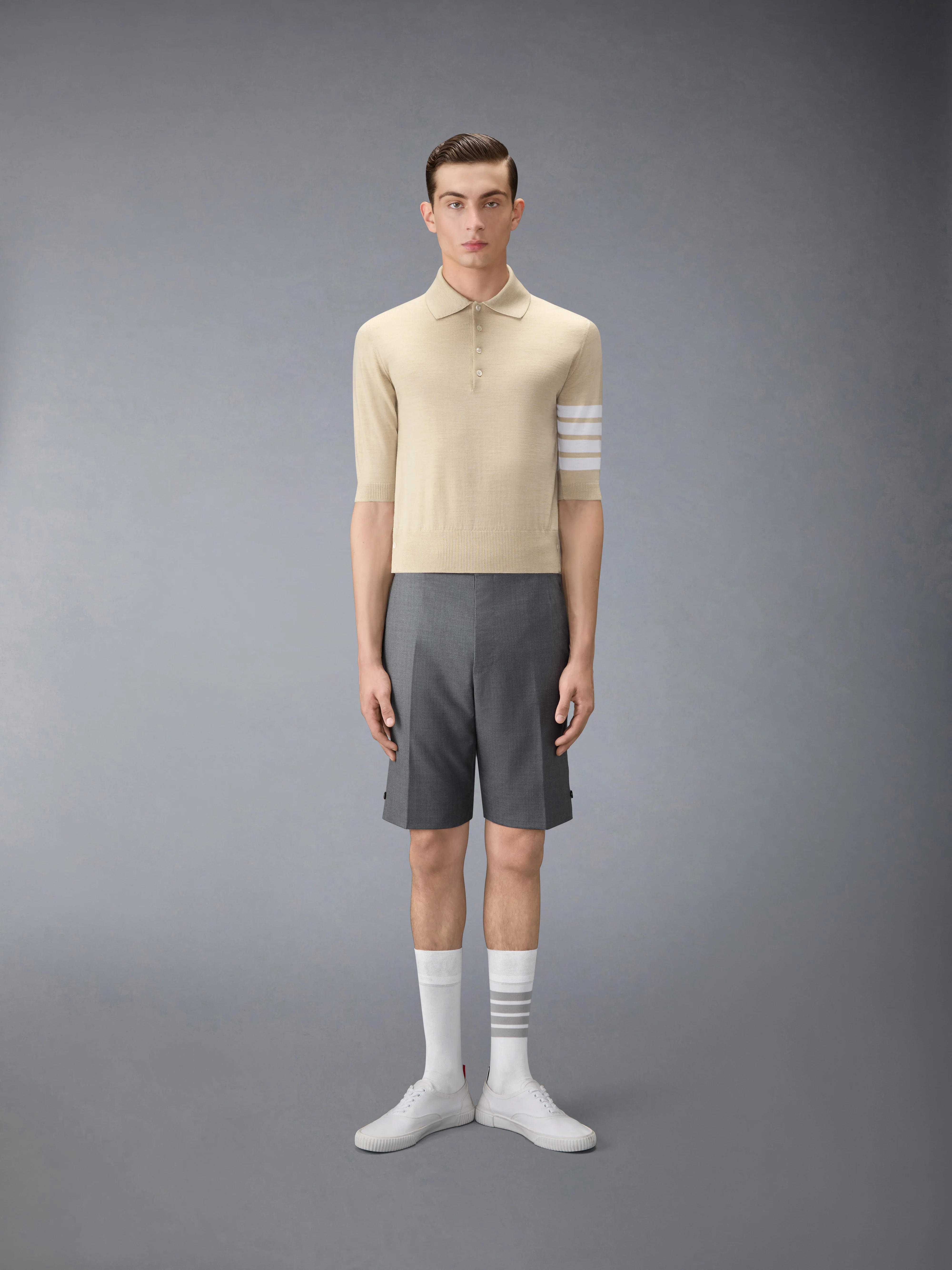 FINE MERINO WOOL 4-BAR POLO - Image 3
