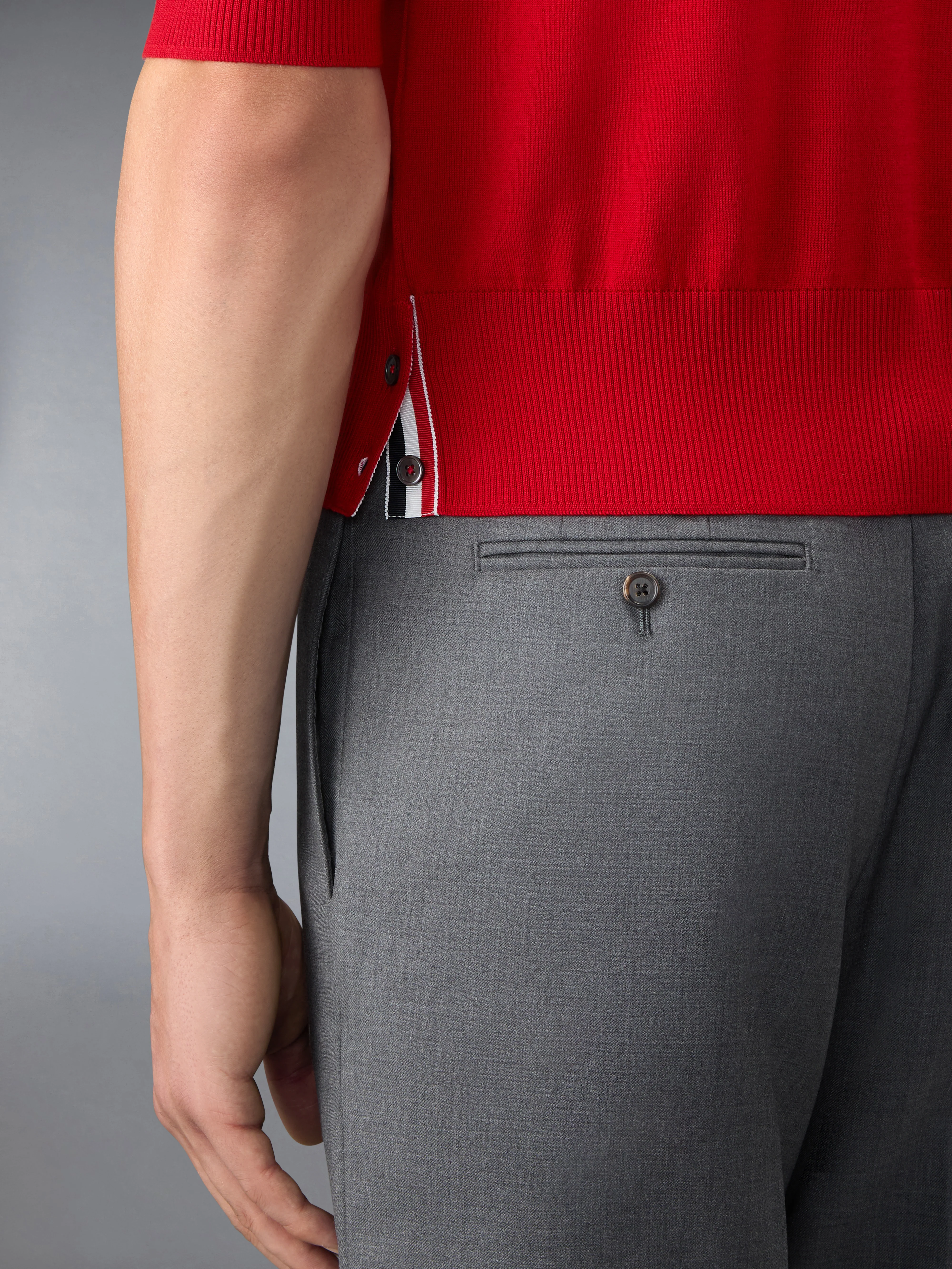 FINE MERINO WOOL 4-BAR POLO - Image 4