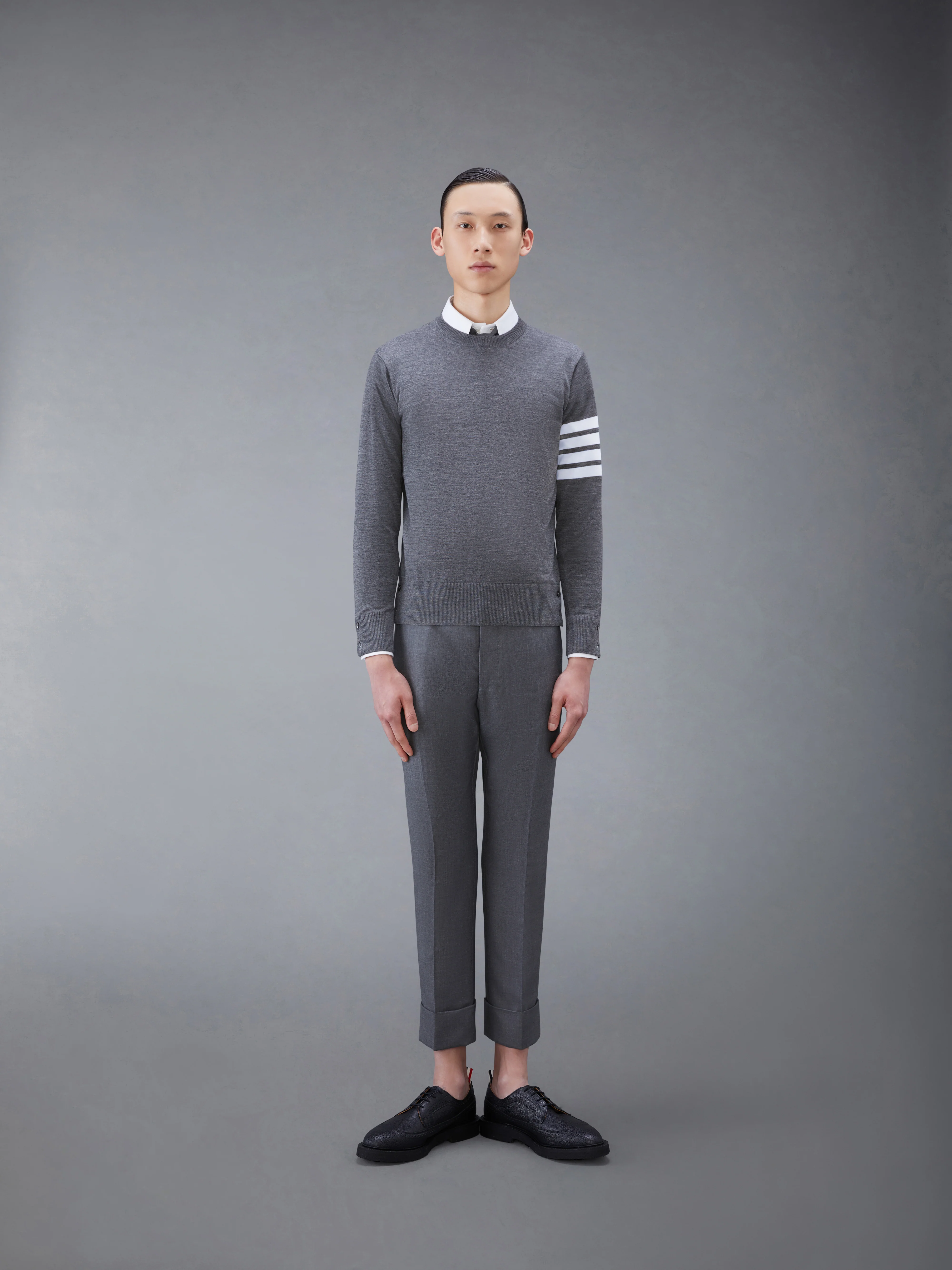 FINE MERINO WOOL 4-BAR PULLOVER - Image 3
