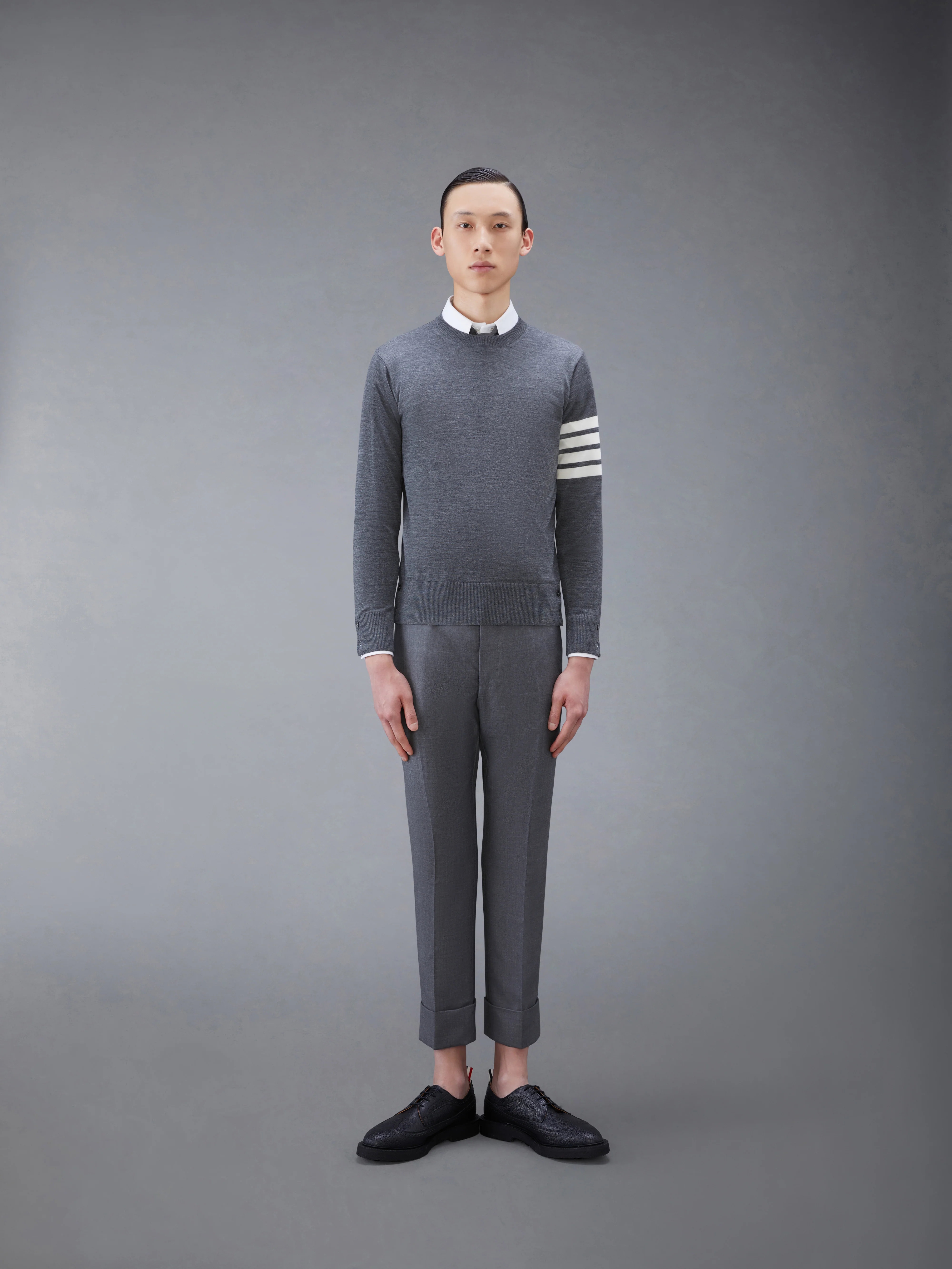 FINE MERINO WOOL 4-BAR PULLOVER - Image 3