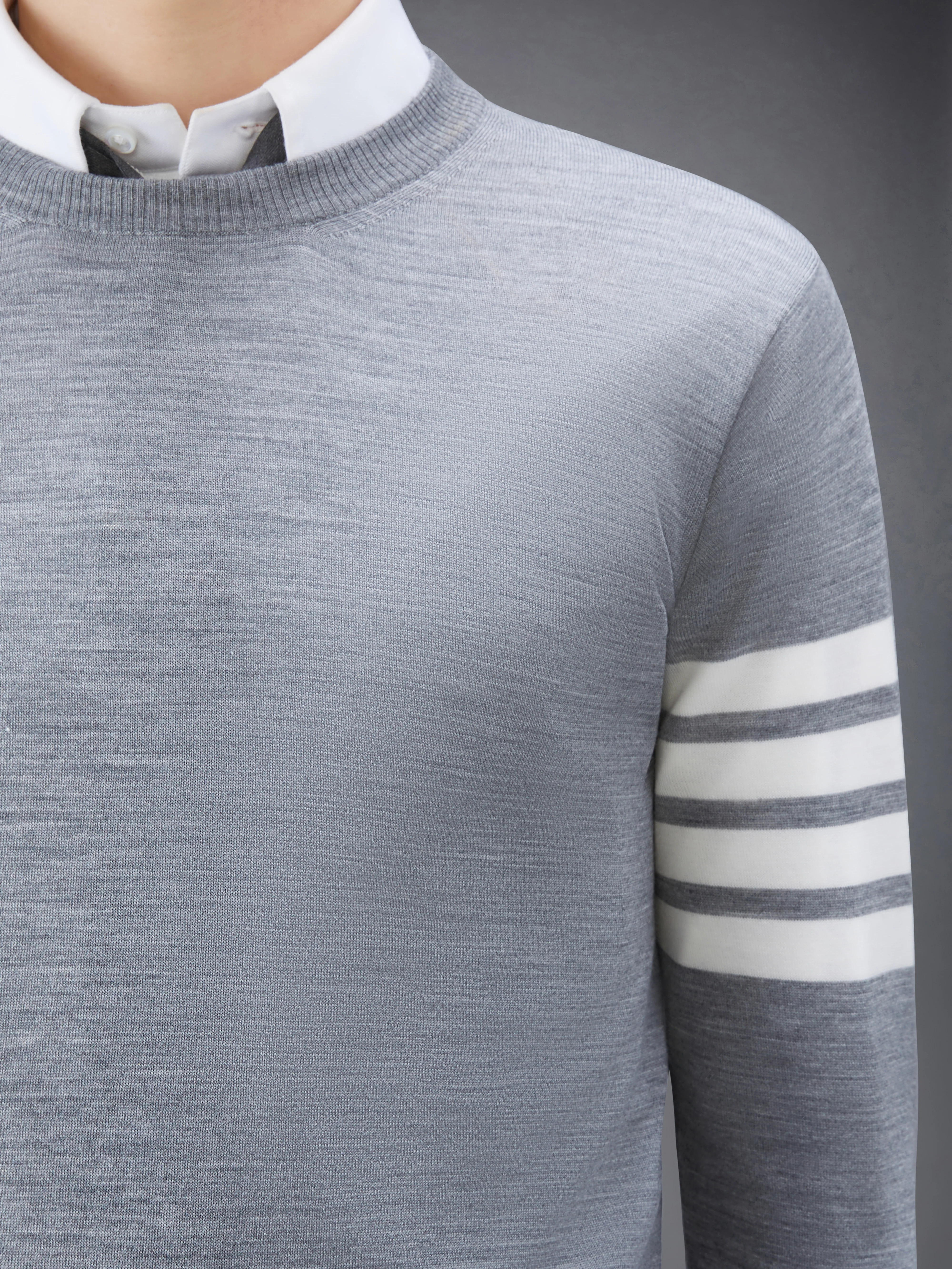 FINE MERINO WOOL 4-BAR PULLOVER - Image 6