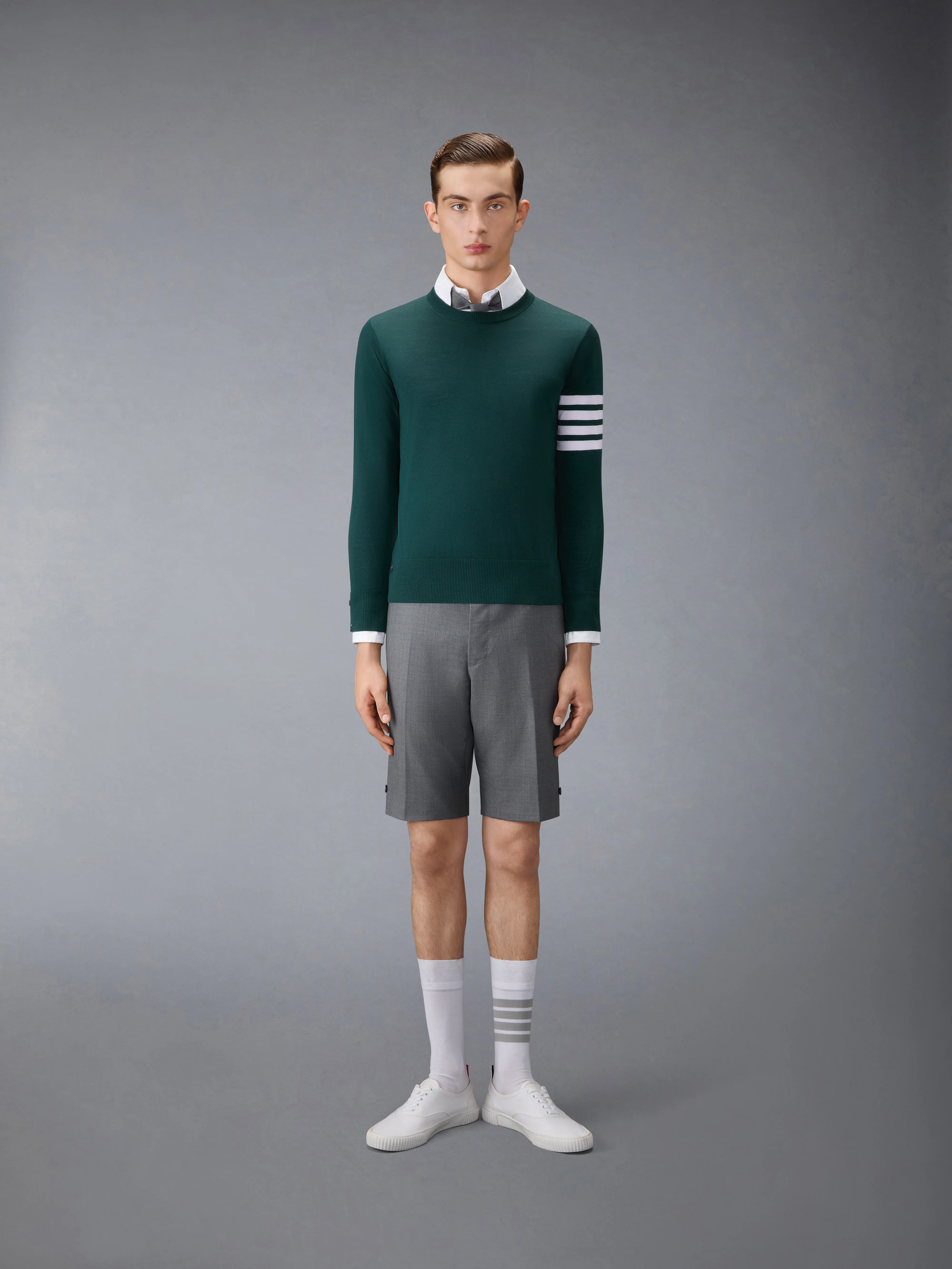 FINE MERINO WOOL 4-BAR PULLOVER - Image 3