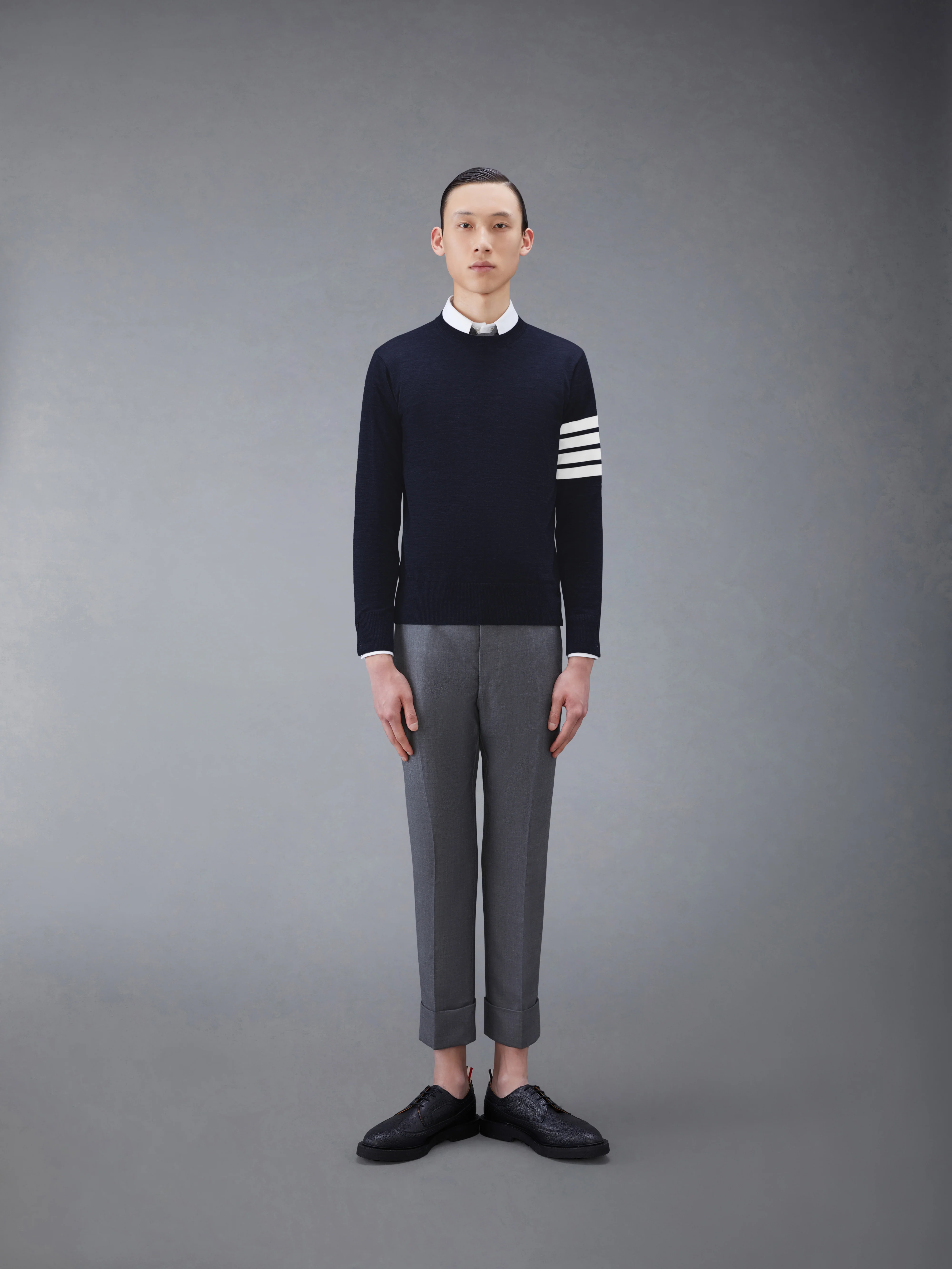 FINE MERINO WOOL 4-BAR PULLOVER - Image 3