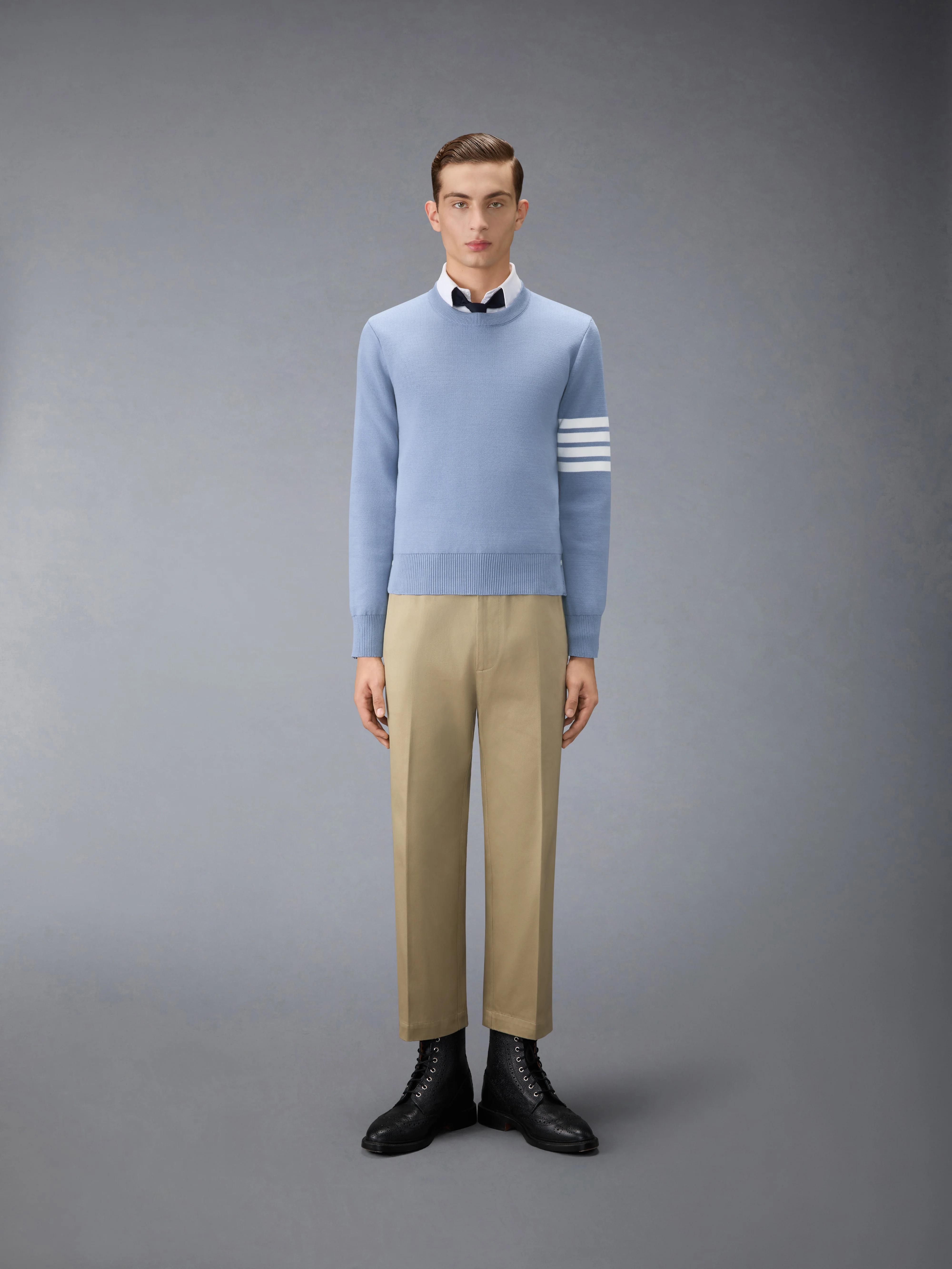 FINE MERINO WOOL 4-BAR PULLOVER - Image 3