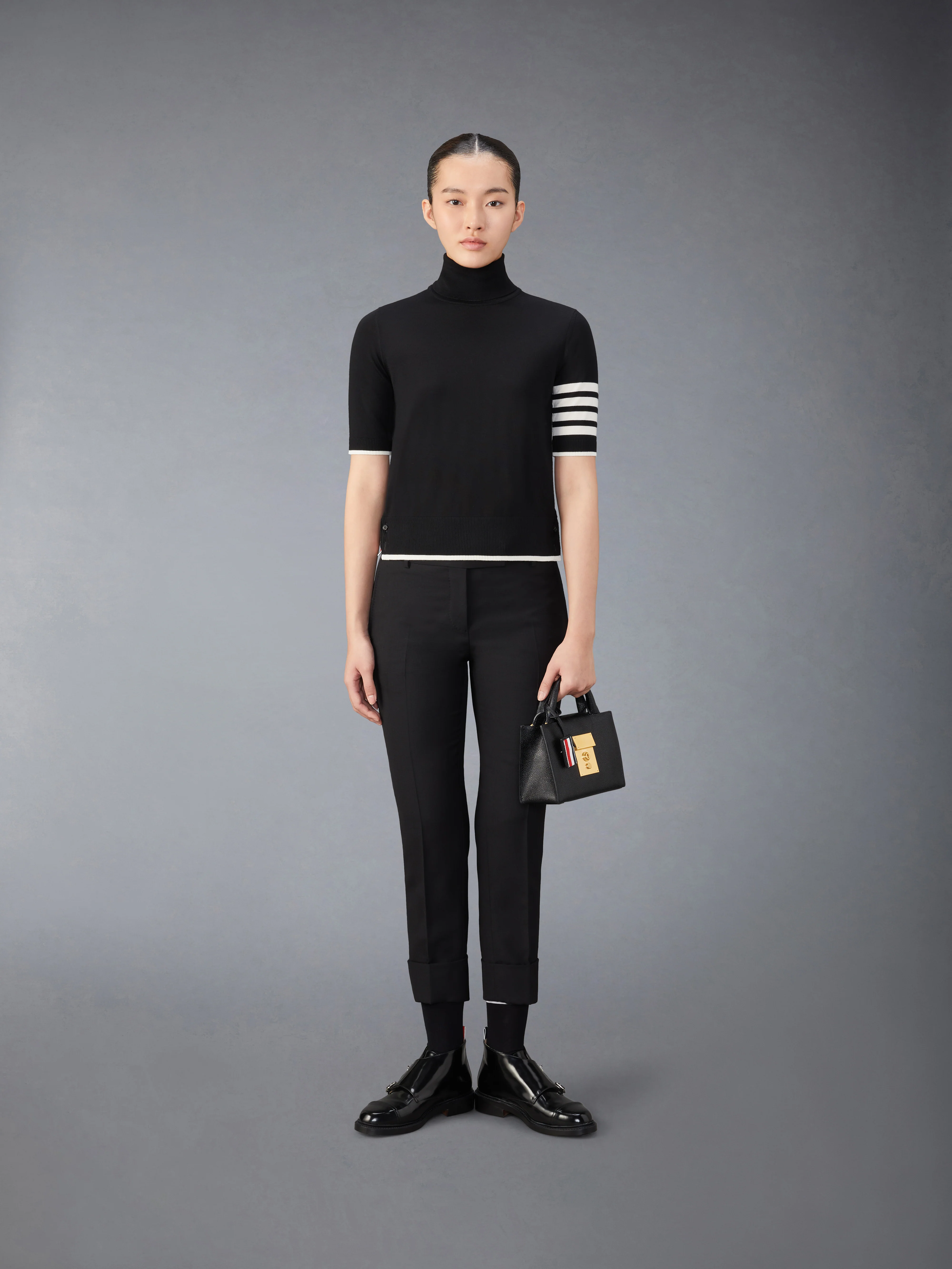 FINE MERINO WOOL 4-BAR RELAXED FIT TURTLENECK - Image 3