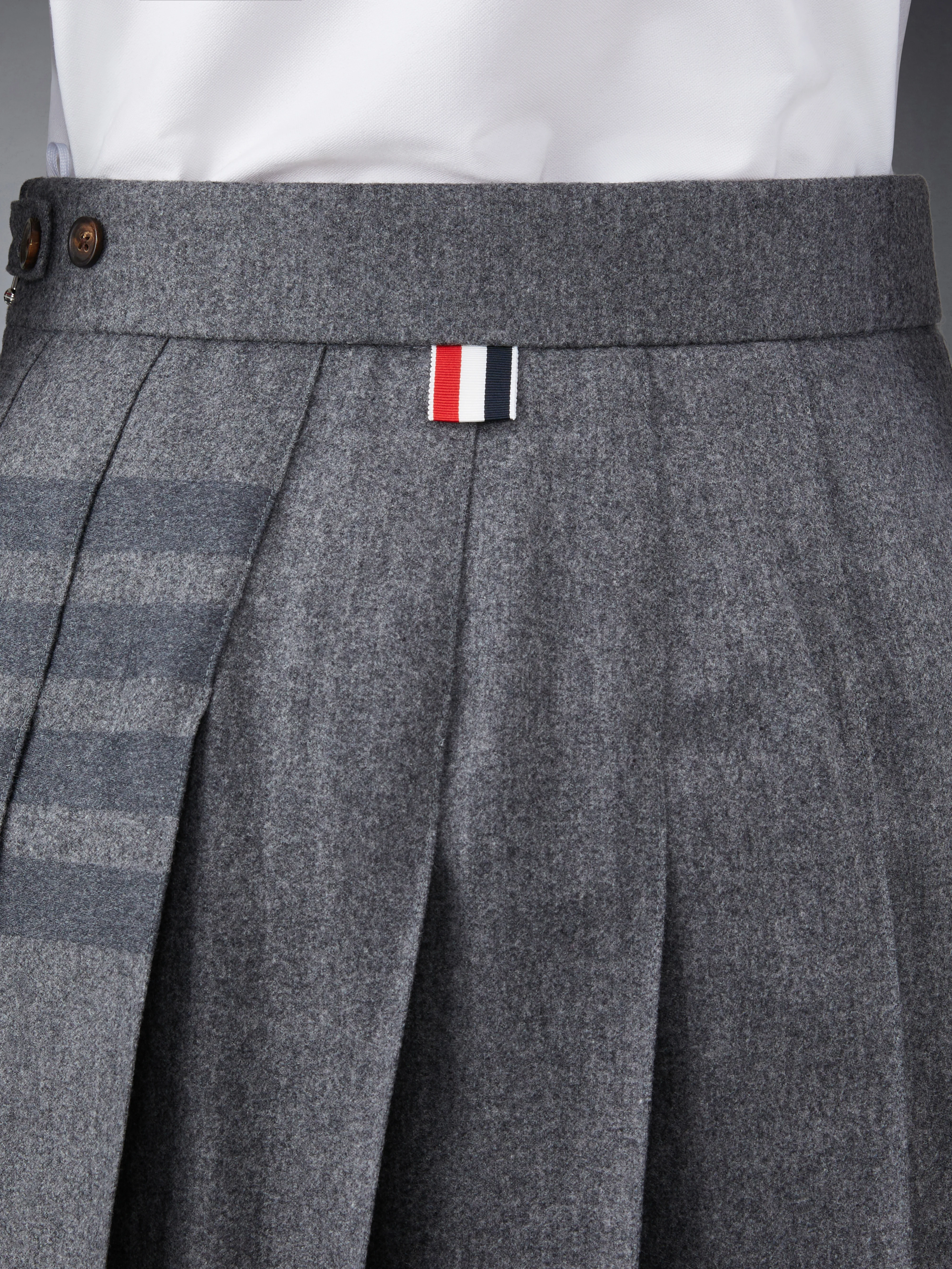 FLANNEL 4-BAR MINI PLEATED SKIRT - Image 6