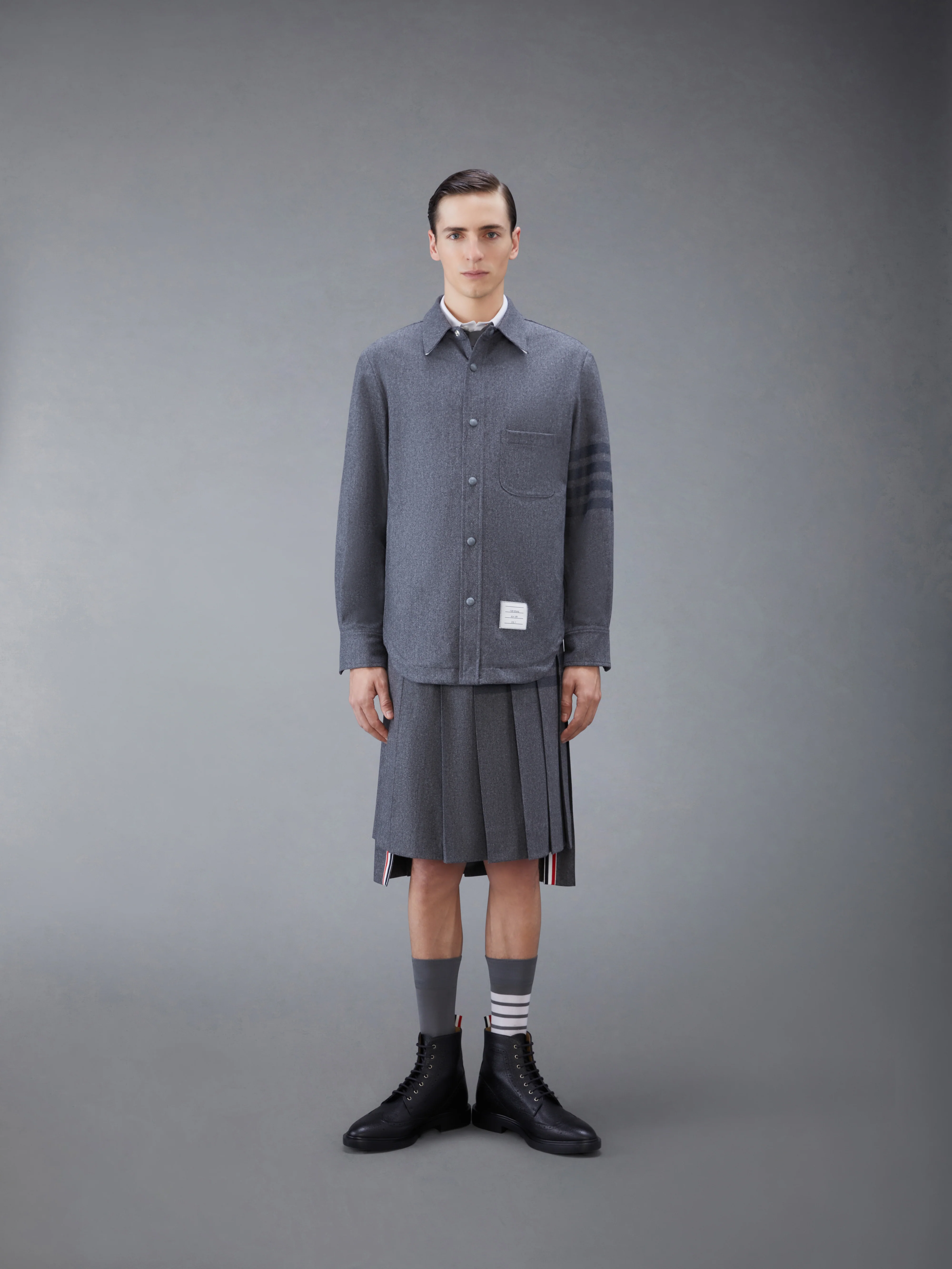FLANNEL 4-BAR SHIRT JACKET - Image 3