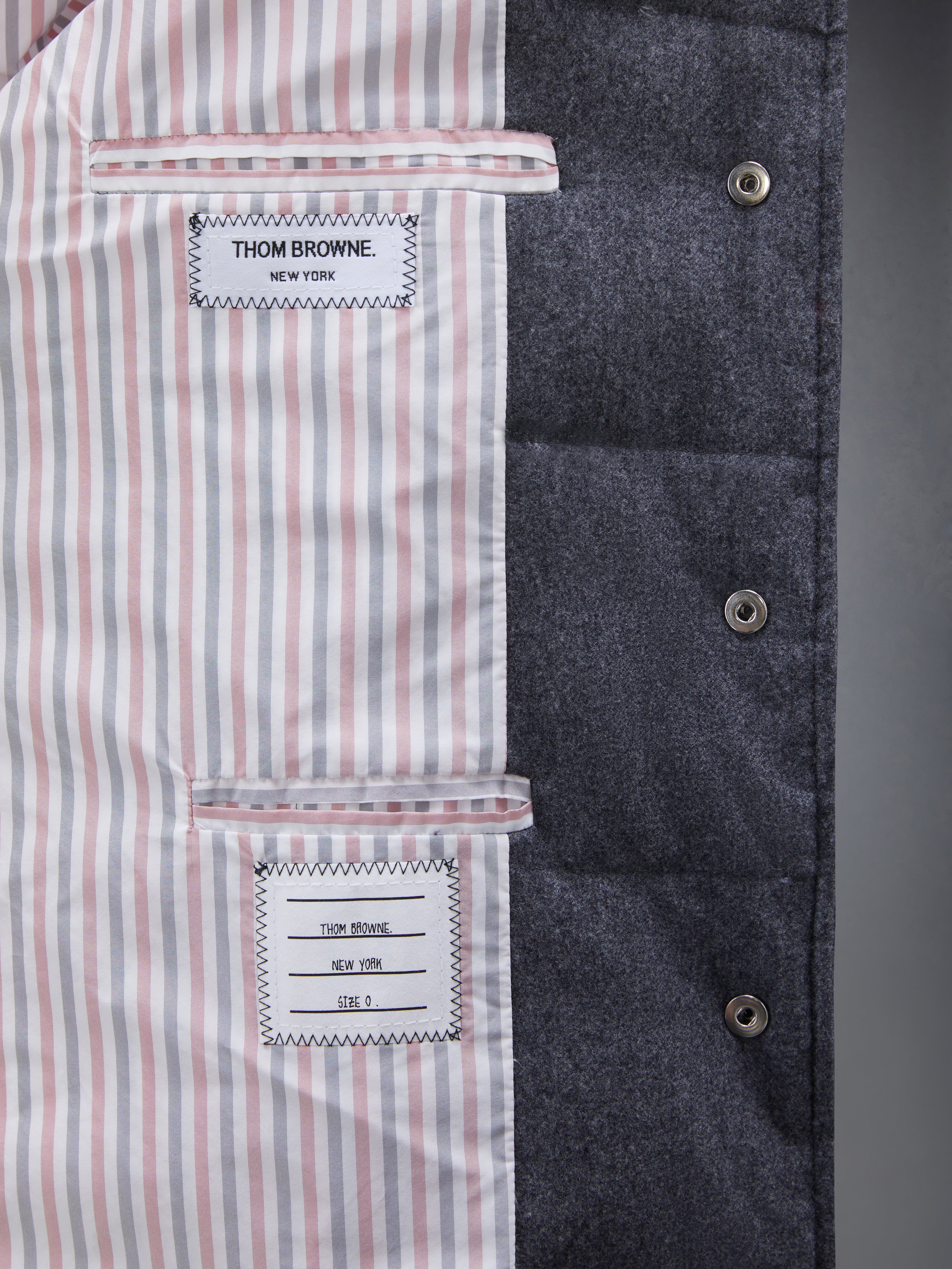 FLANNEL DOWN FILLED 4-BAR OVERCOAT - Image 6