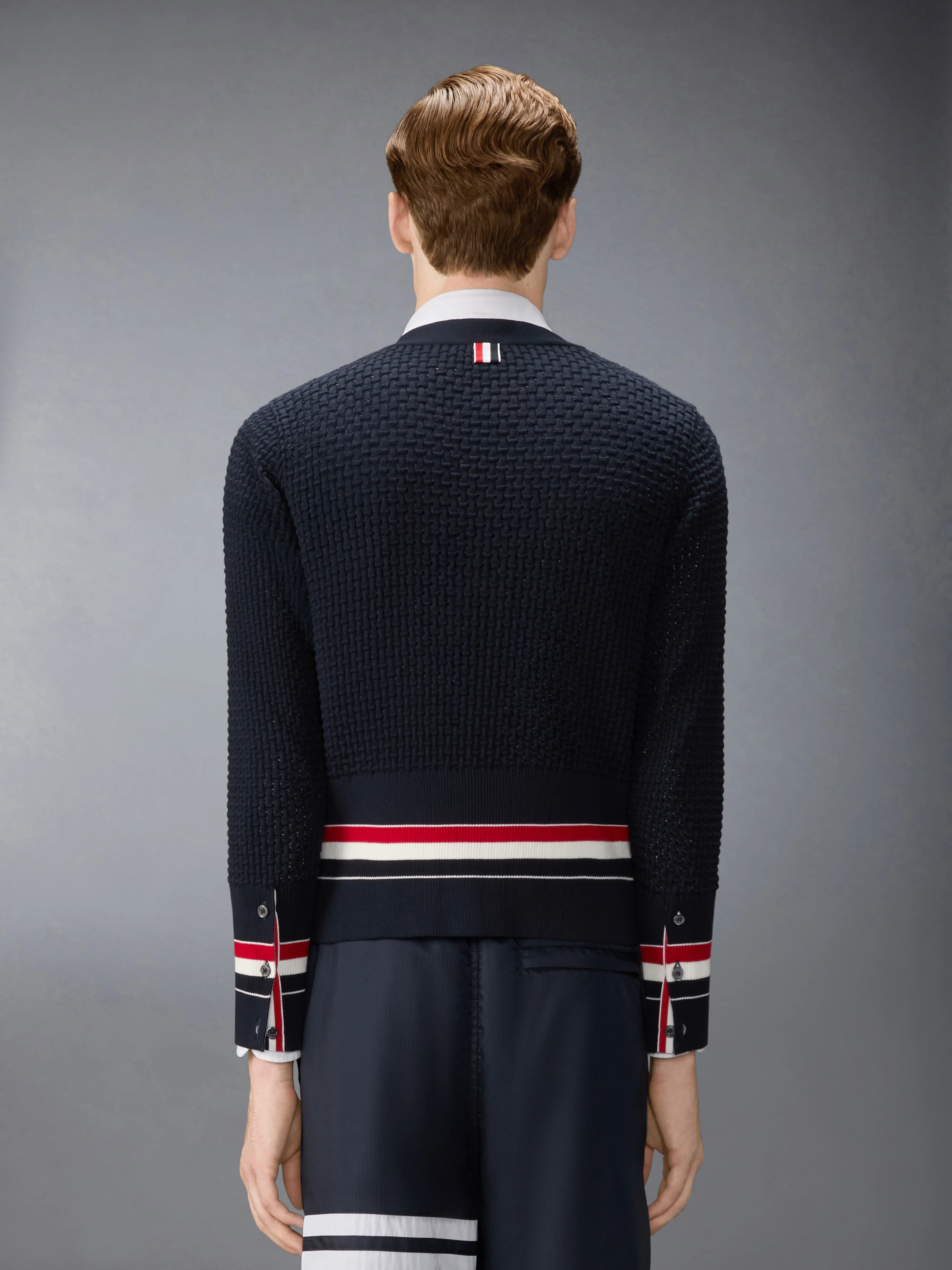 FLOAT RIPPLE STITCH RWB CARDIGAN - Image 2